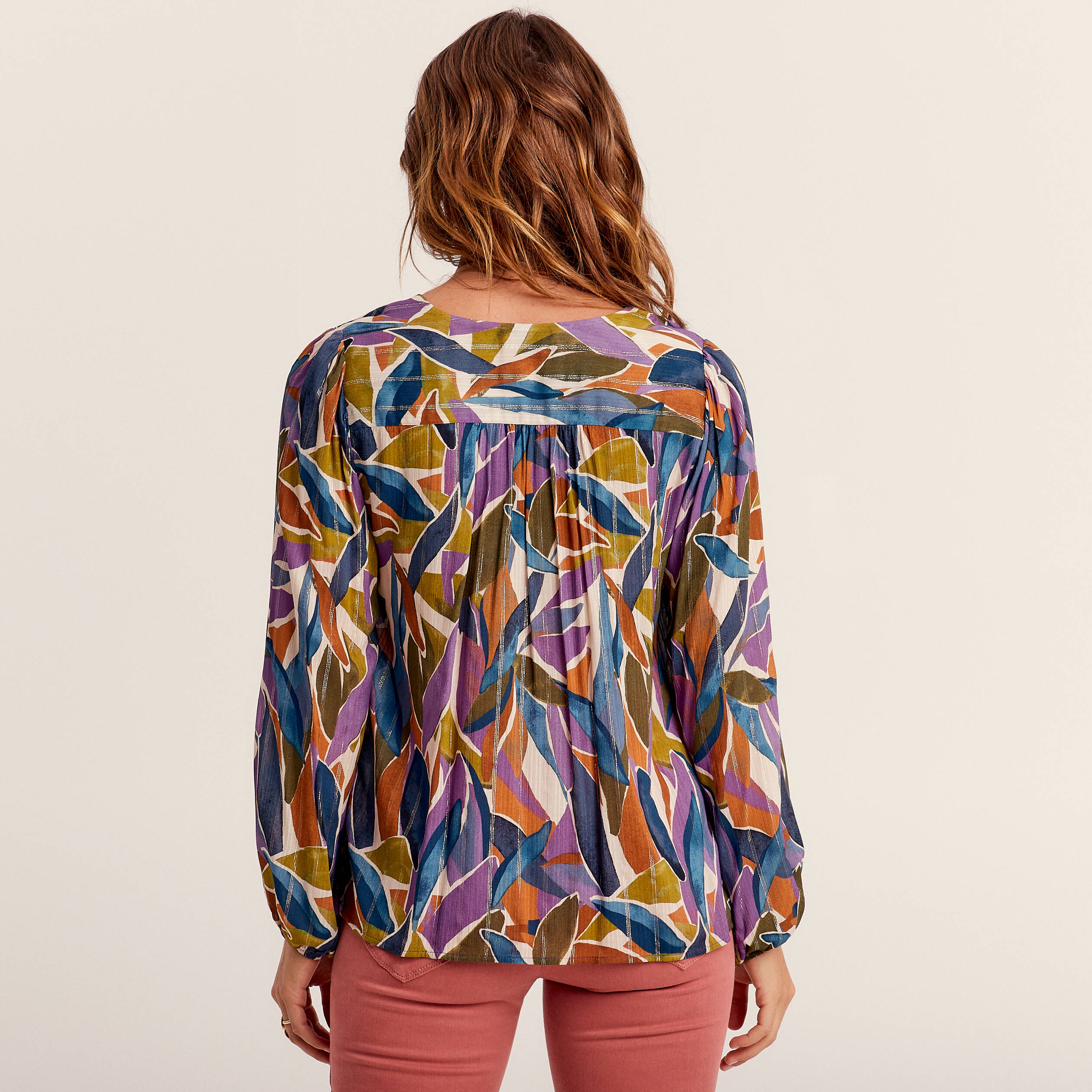 blouse manches longues multicolore femme Blouse manches longues multicolore femme