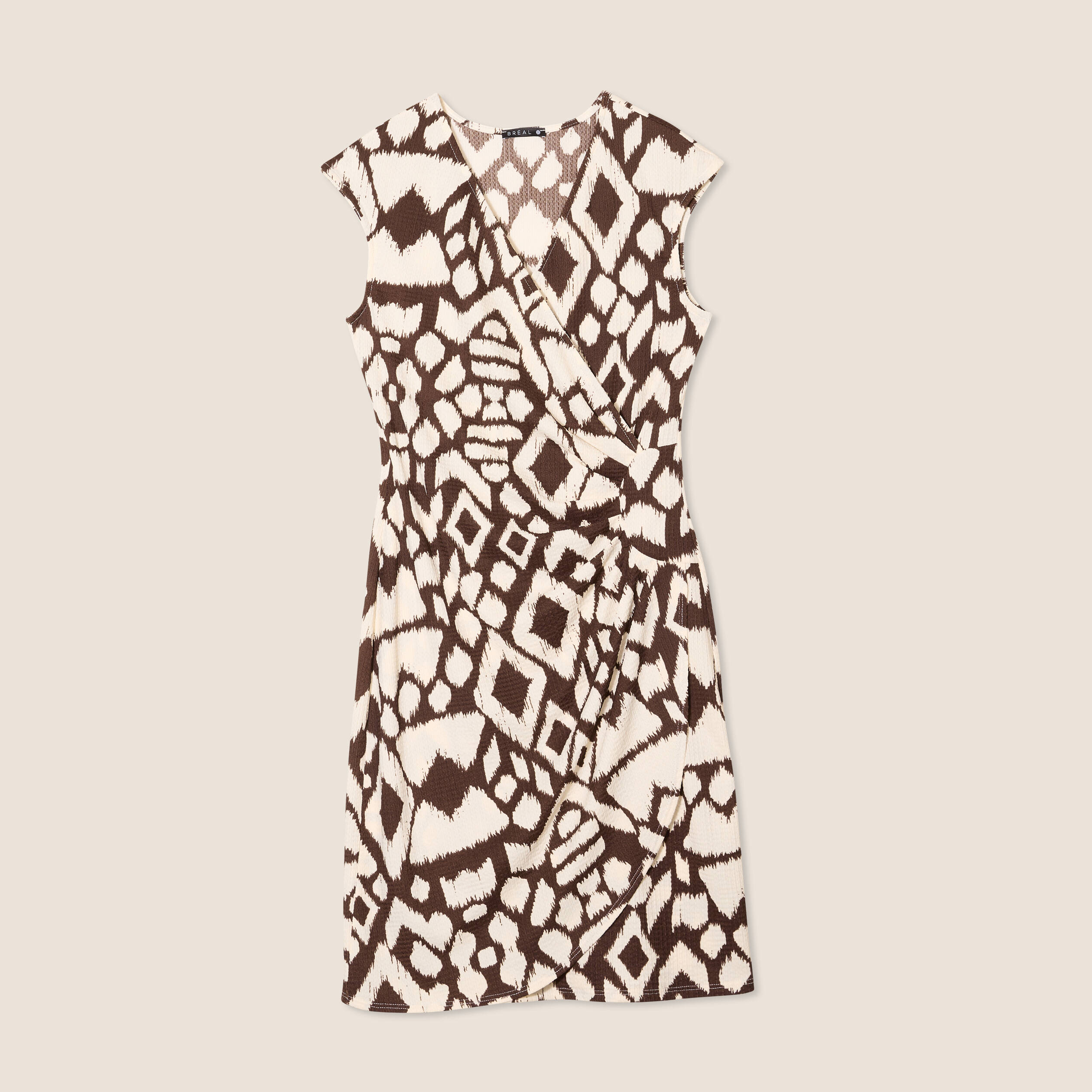 robe ajustee courte marron femme Robe ajustée courte marron femme