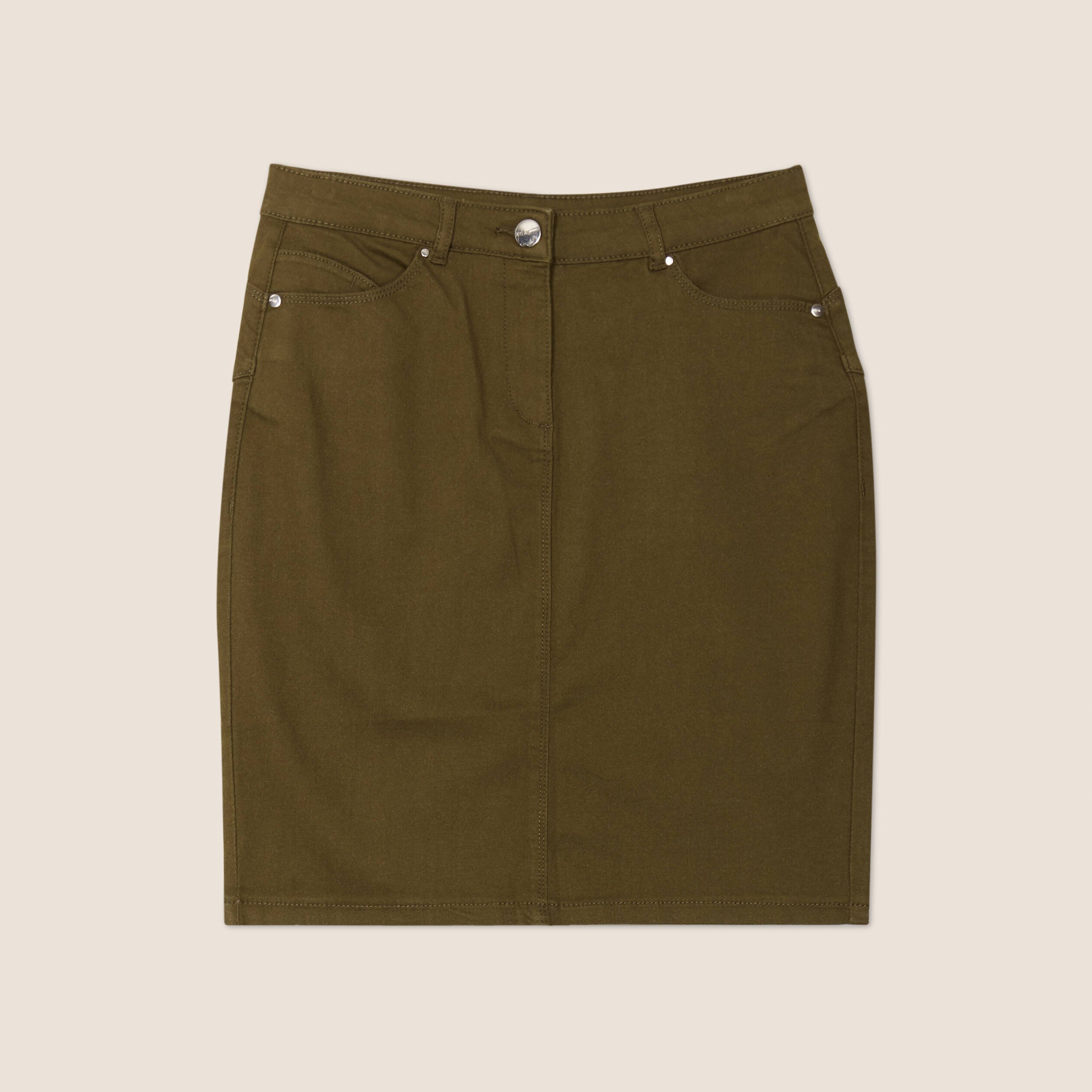 jupe droite vert olive femme Jupe droite vert olive femme