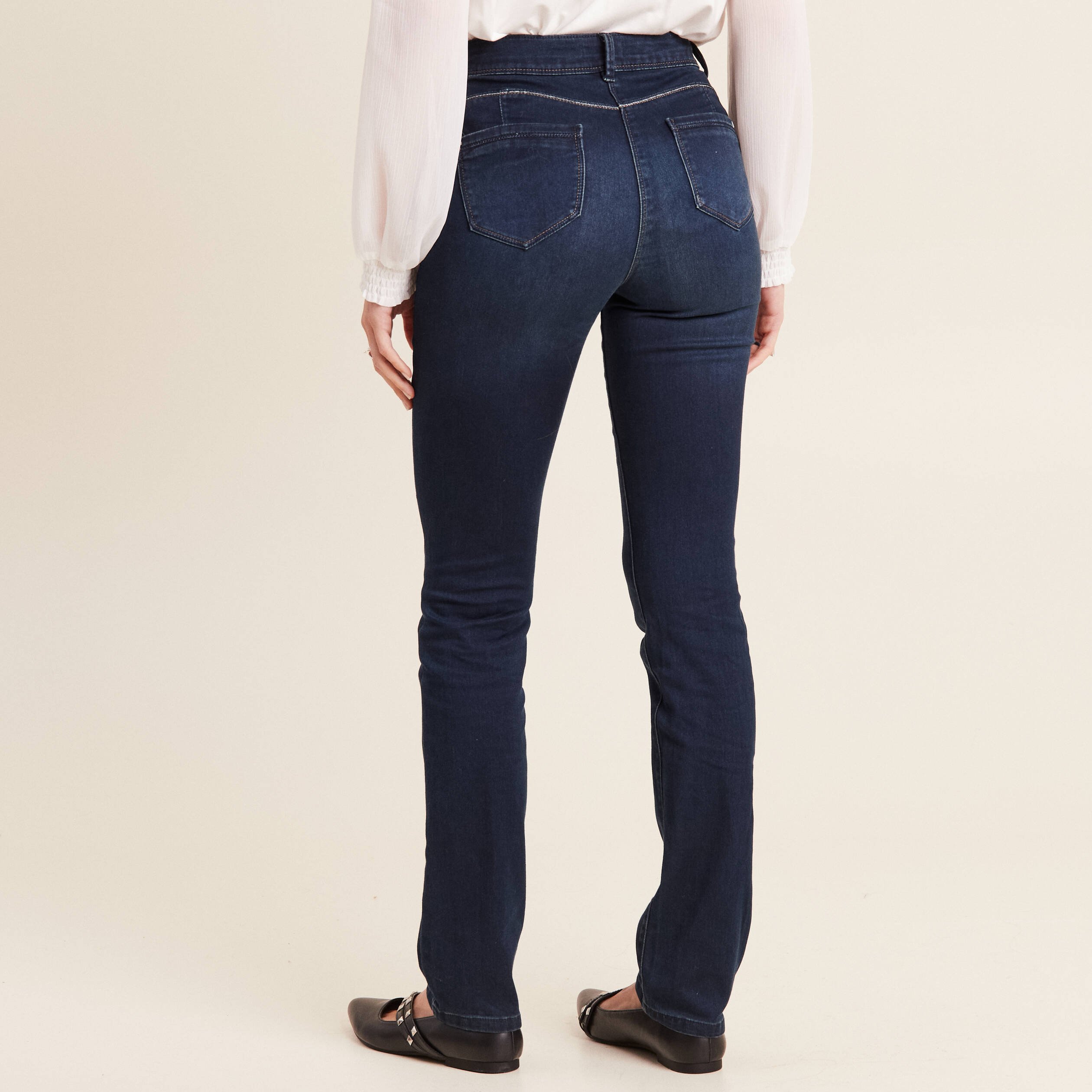 jean droit denim brut femme Jean droit denim brut femme