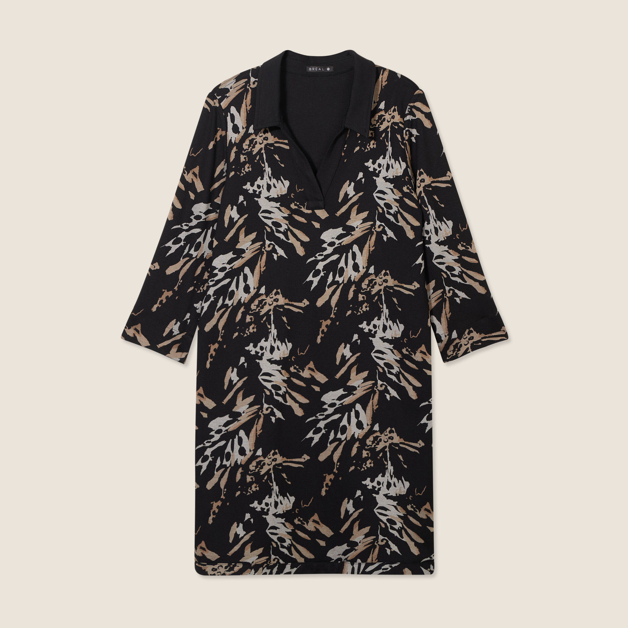 robe droite reversible noir femme Robe droite réversible noir femme