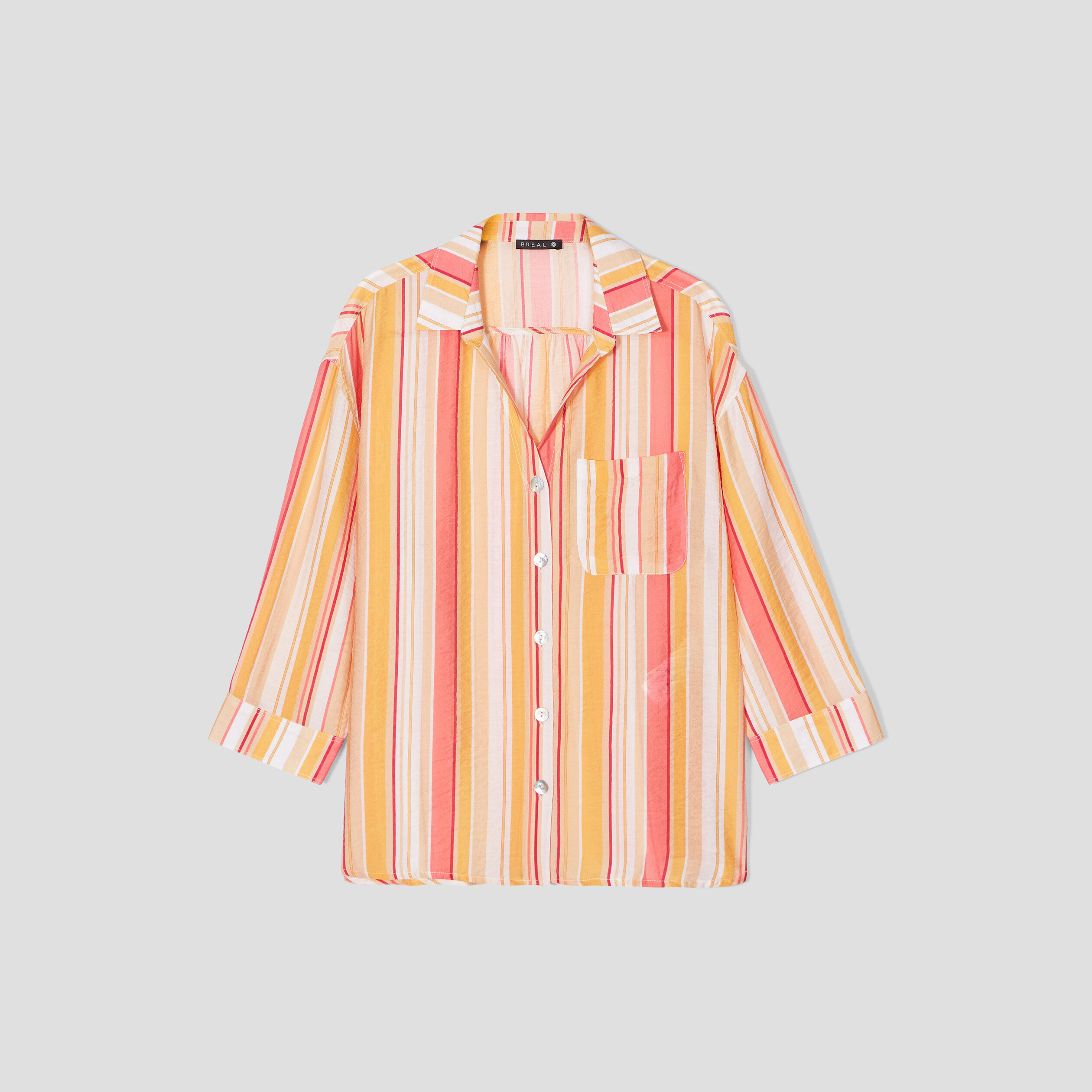 chemise manches 34 multicolore femme Chemise manches 3/4 multicolore femme