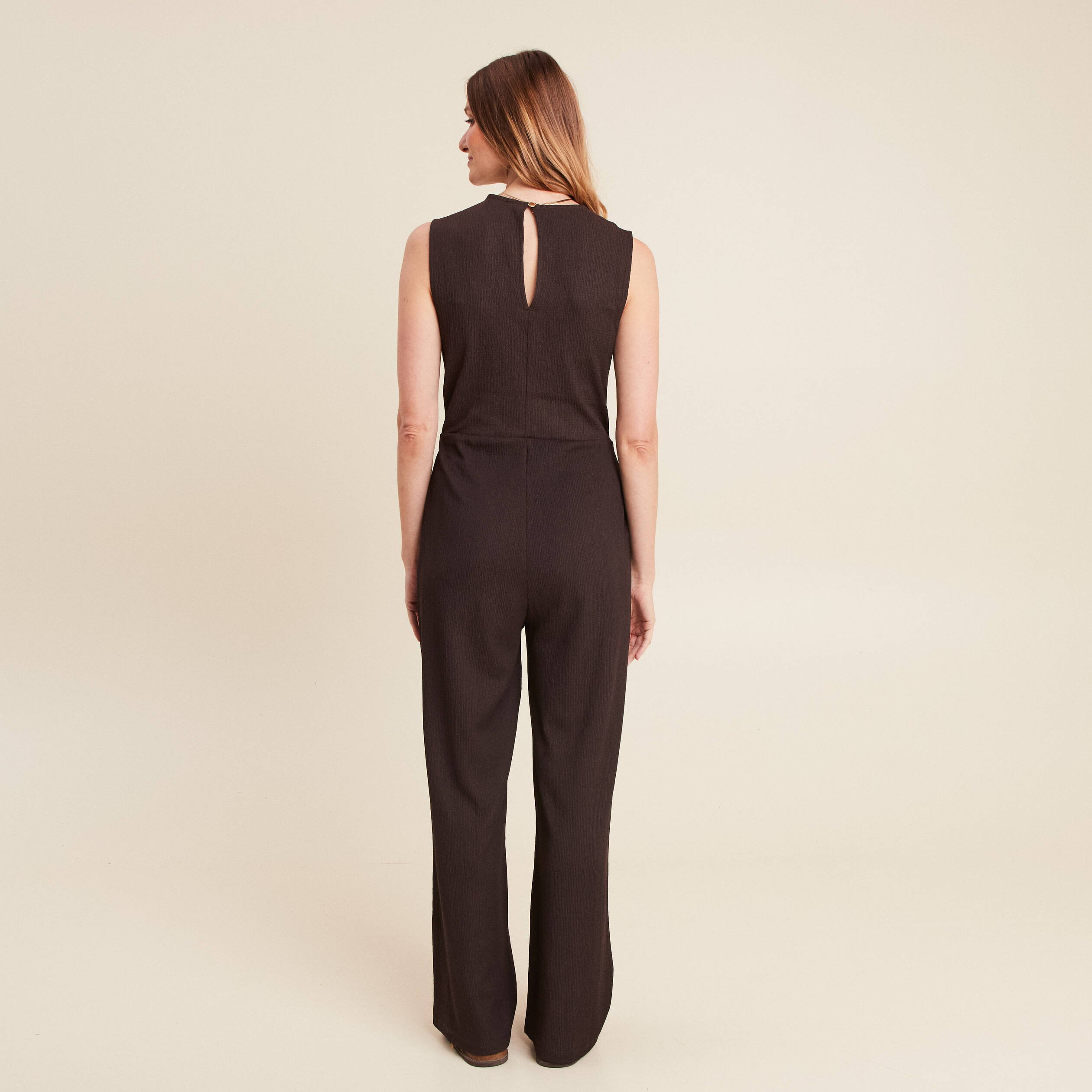 combinaison pantalon marron fonce femme Combinaison pantalon marron foncé femme