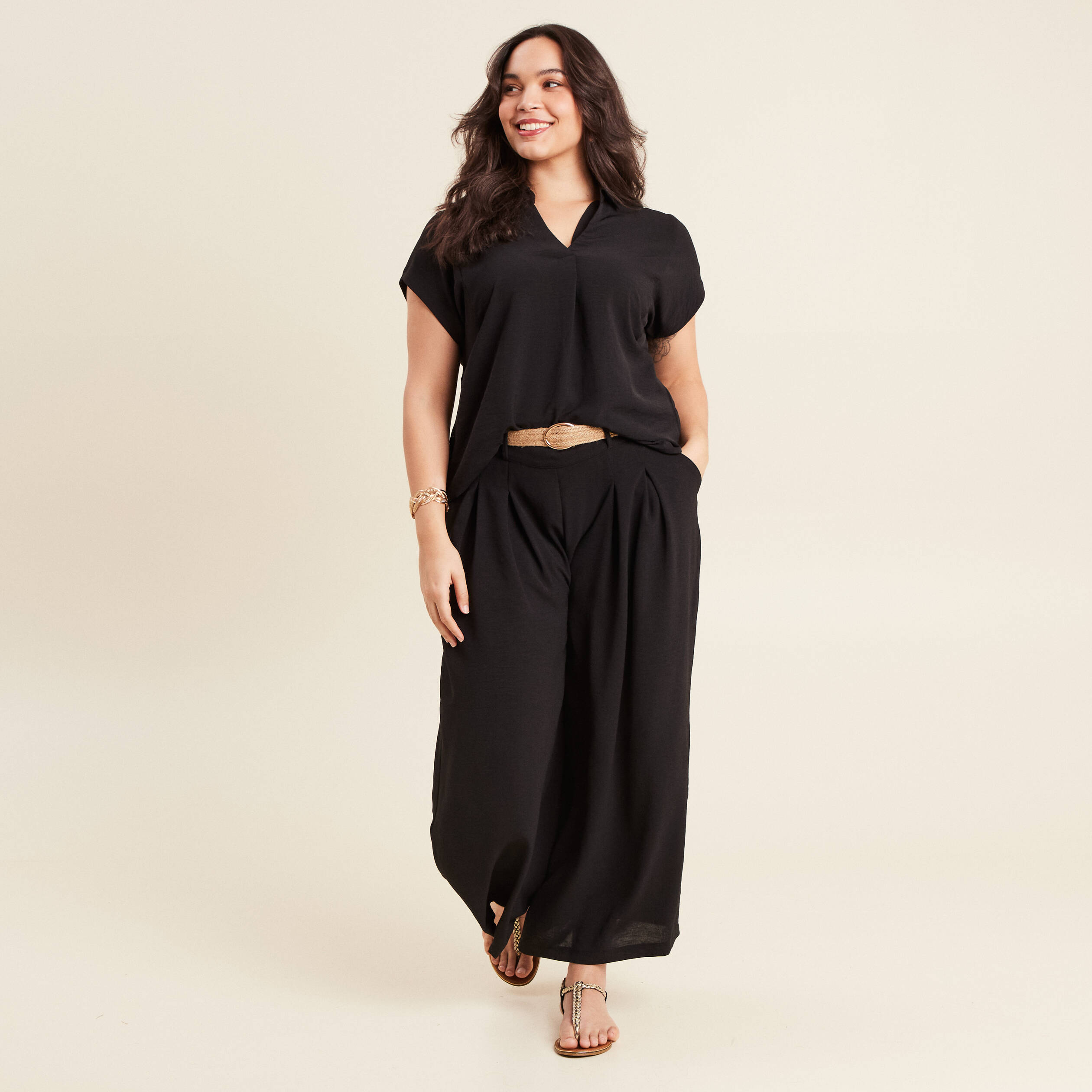 blouse manches courtes noir femme Blouse manches courtes noir femme