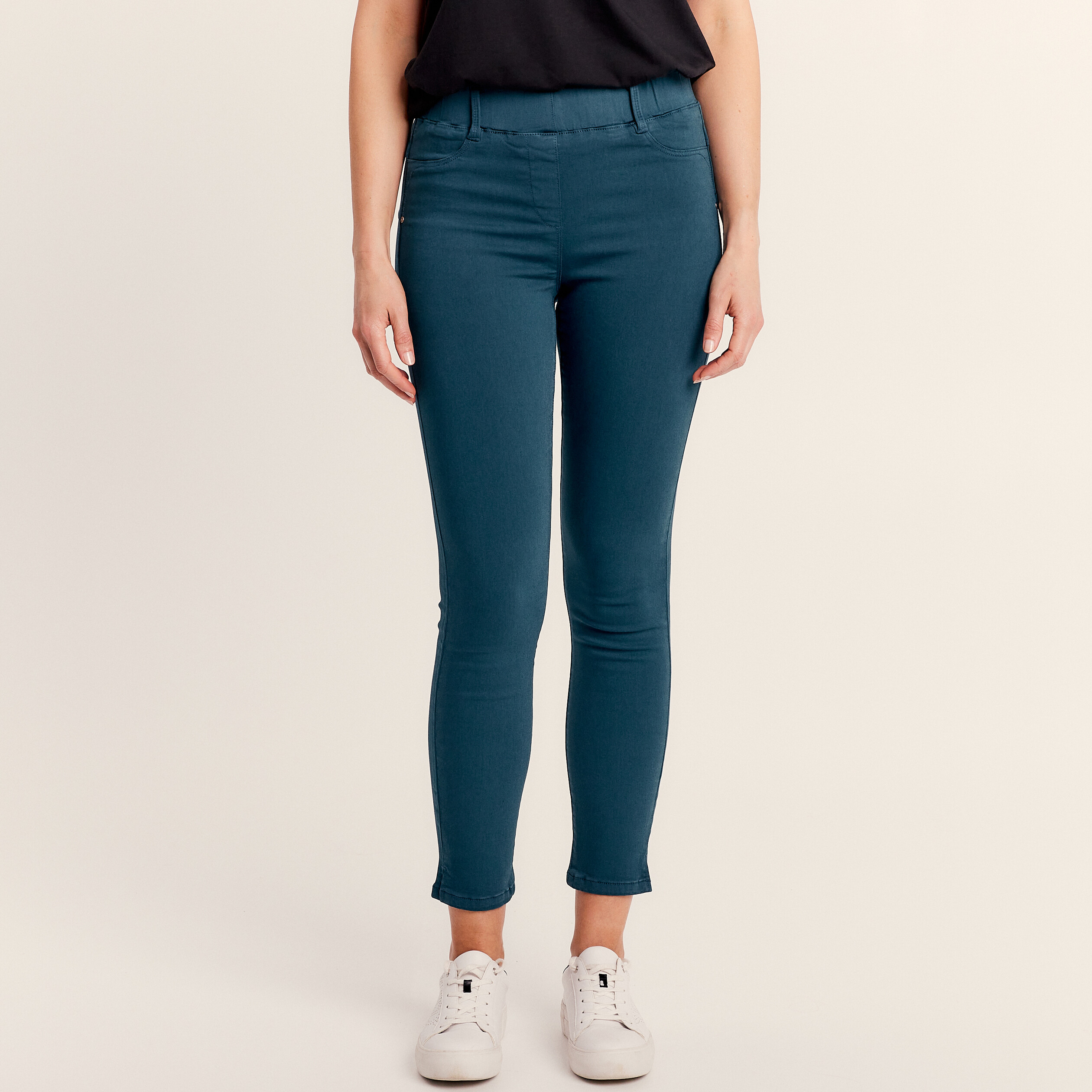 Tregging taille standard bleu canard femme