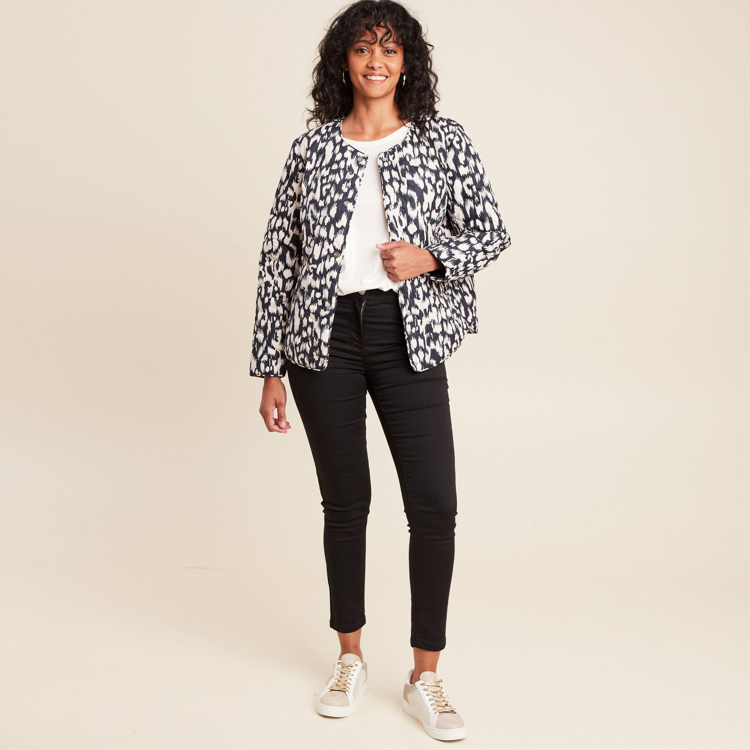 doudoune sans col doublee noir femme Doudoune sans col doublée noir femme