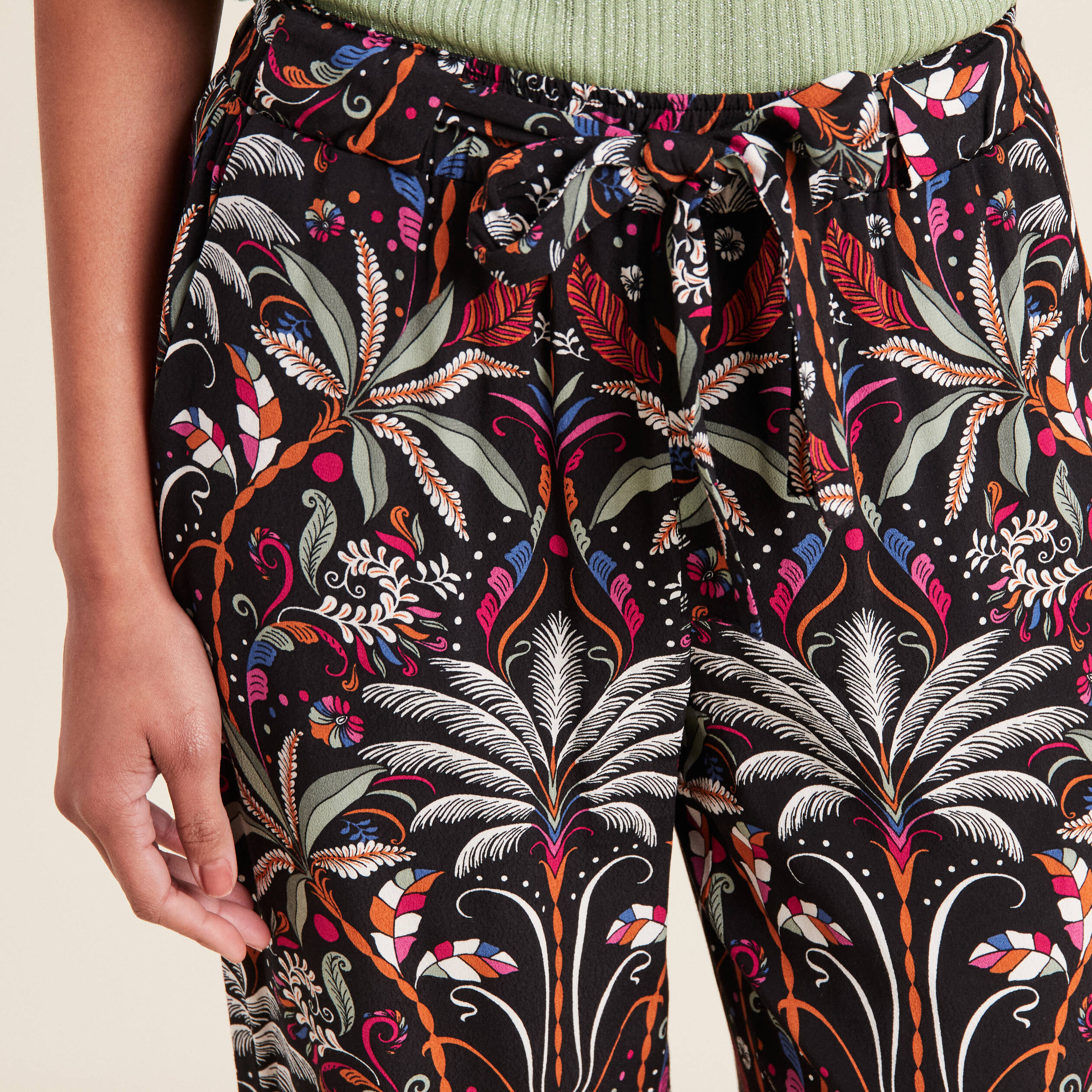 pantalon flou noir femme Pantalon flou noir femme