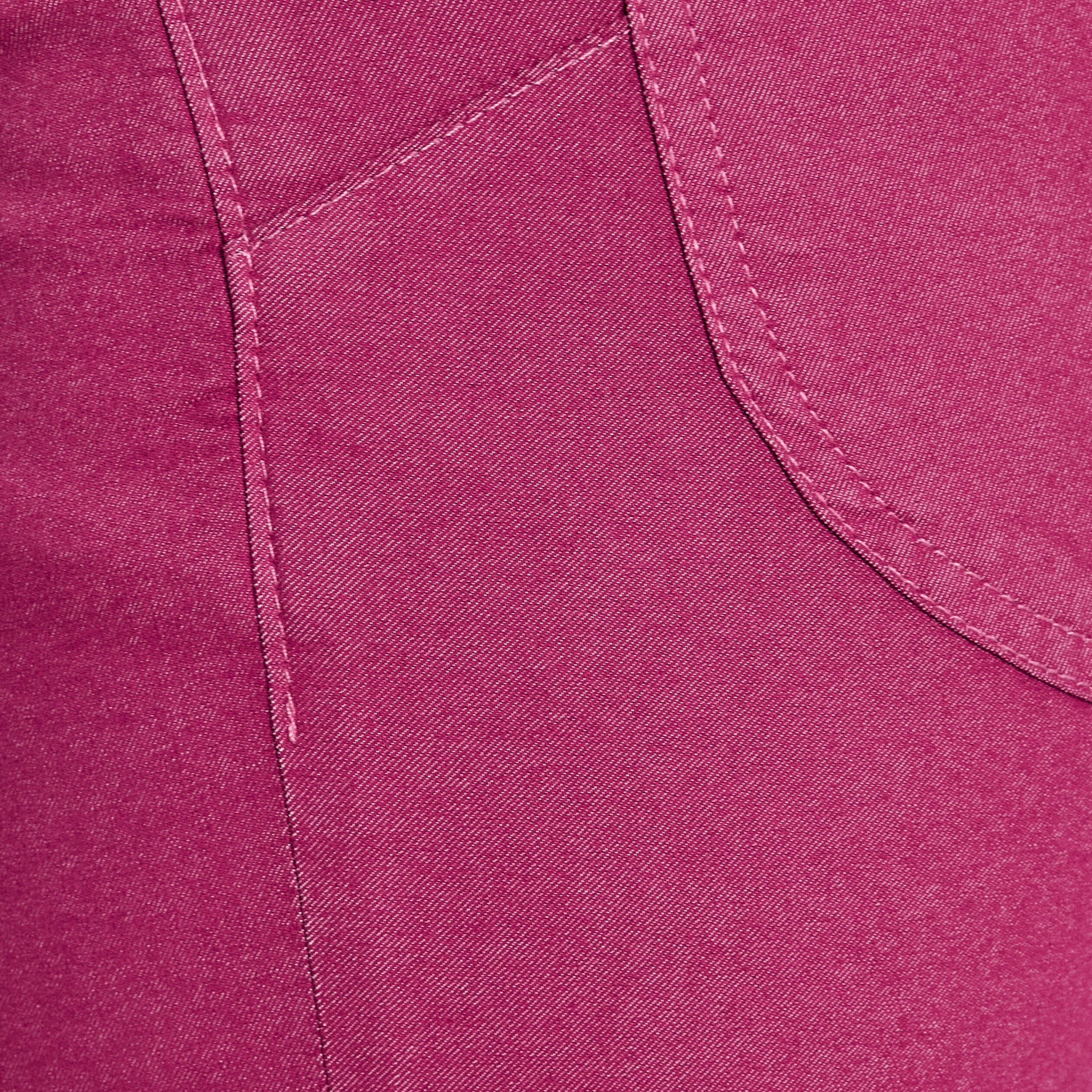 Pantacourt magique Le L&eacute;ger coupe droite rose fushia femme