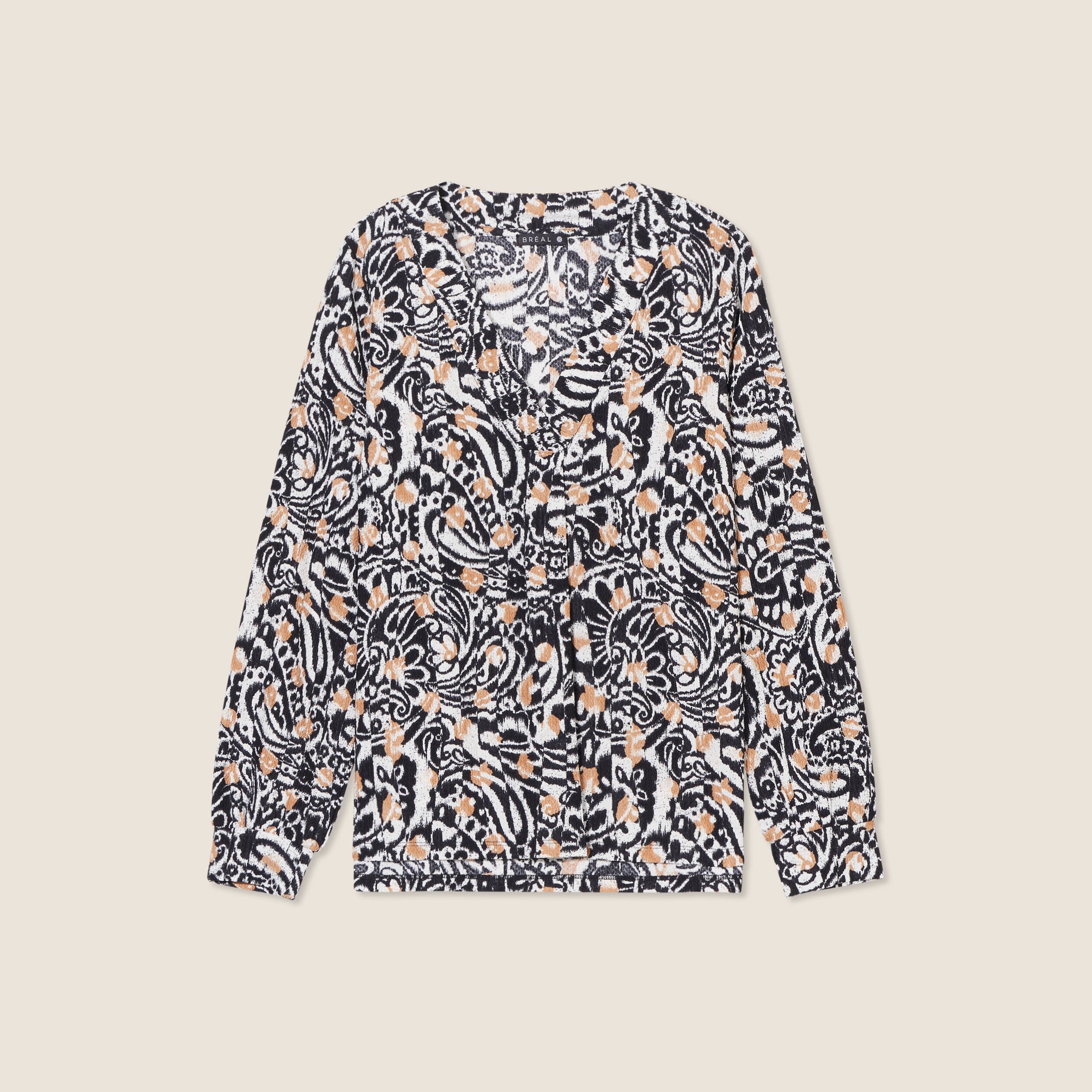 blouse manches longues camel femme Blouse manches longues camel femme