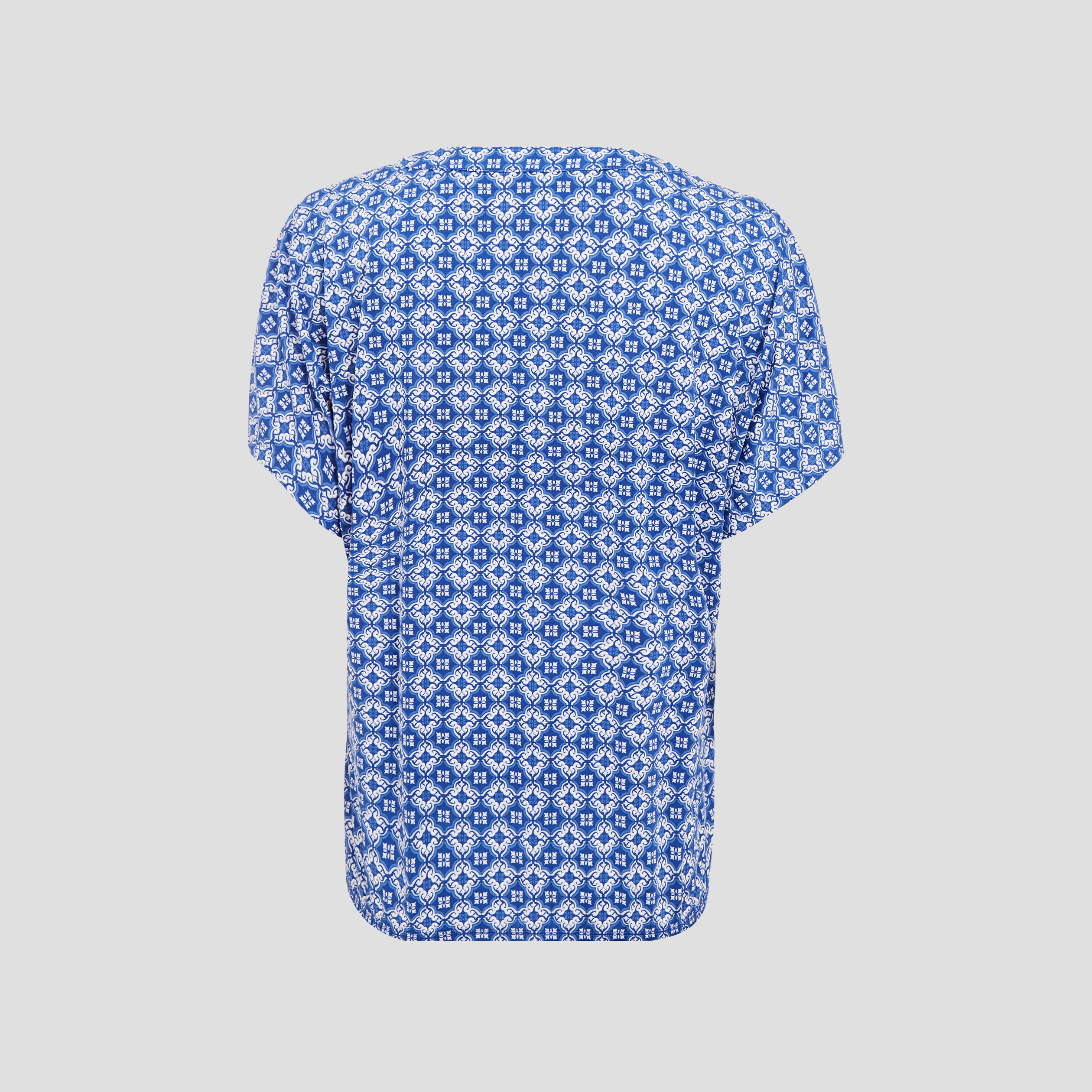 T-shirt &agrave; manches courtes bleu fonc&eacute; femme