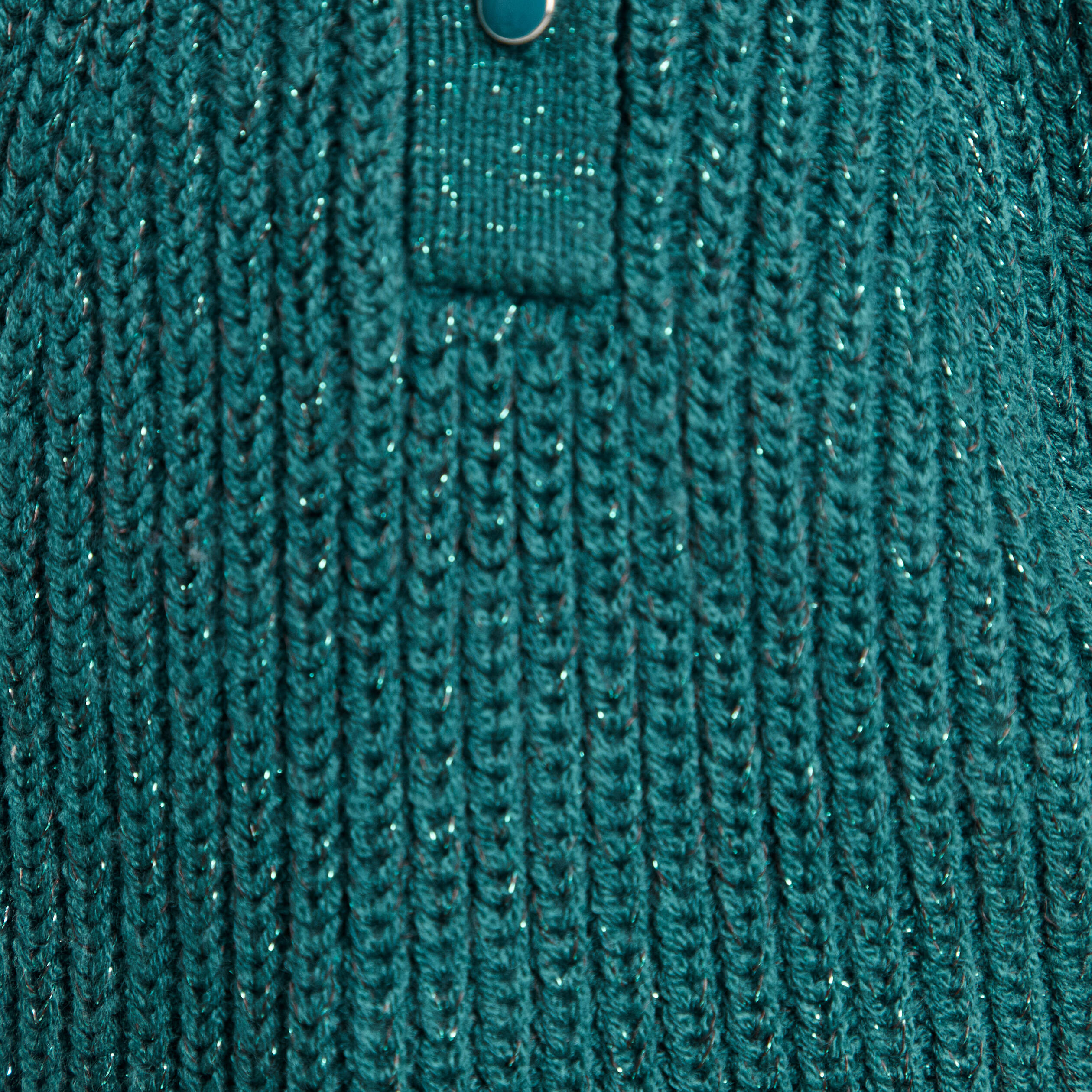 Pull manches longues vert fonc&eacute; femme