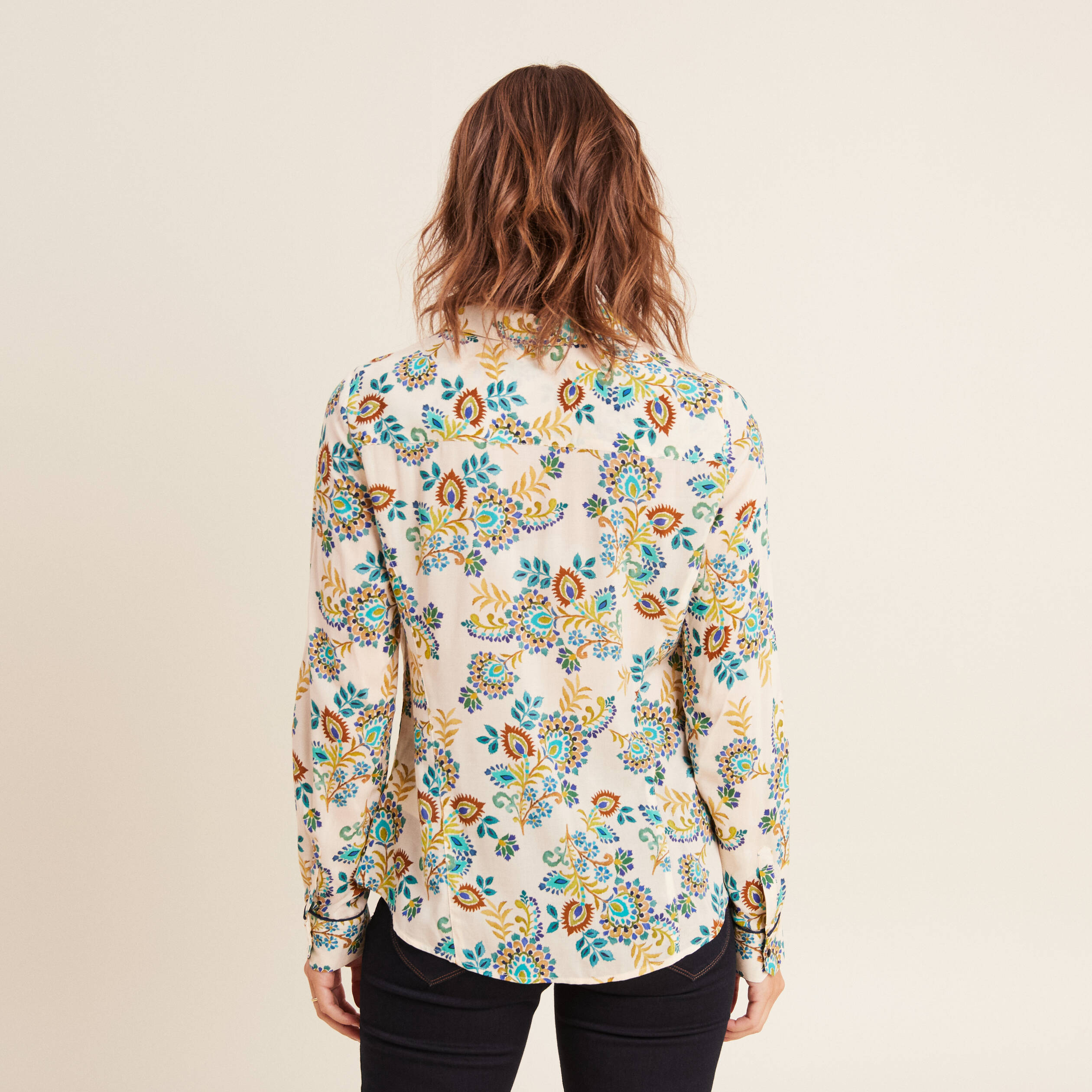 chemise manches longues blanc femme Chemise manches longues blanc femme