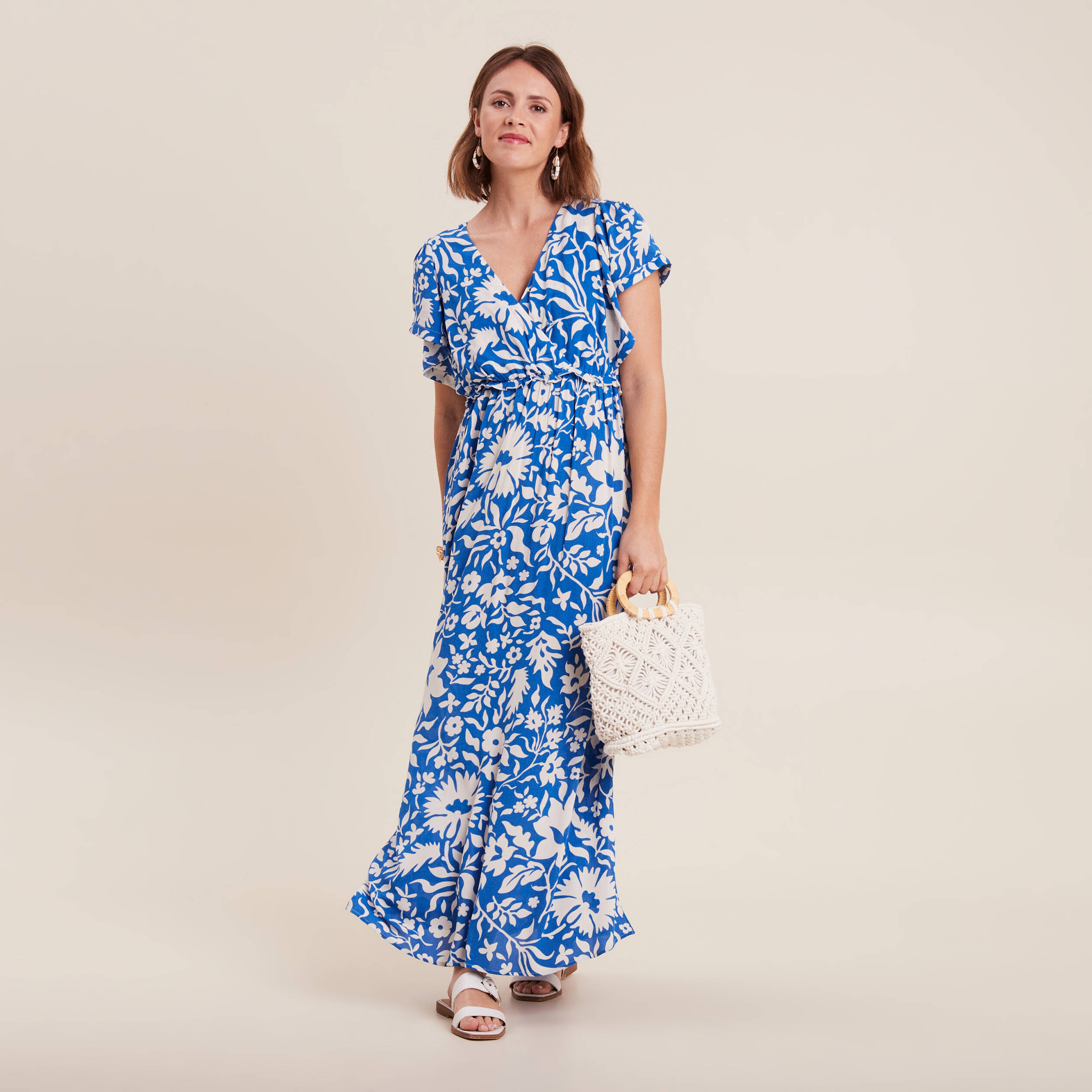 robe longue droite bleu electrique femme Robe longue droite bleu electrique femme