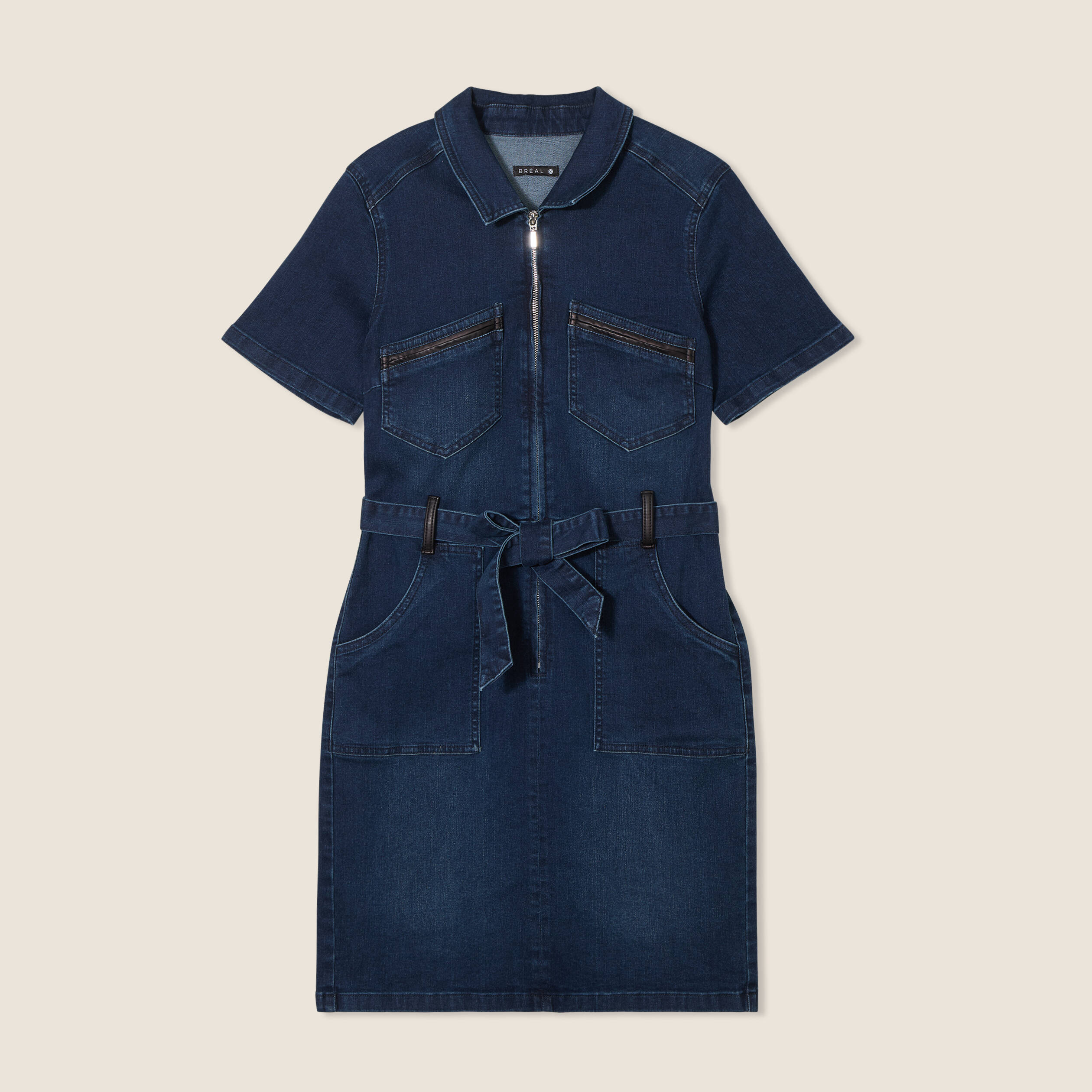 robe ajustee en jean denim brut femme Robe ajustée en jean denim brut femme