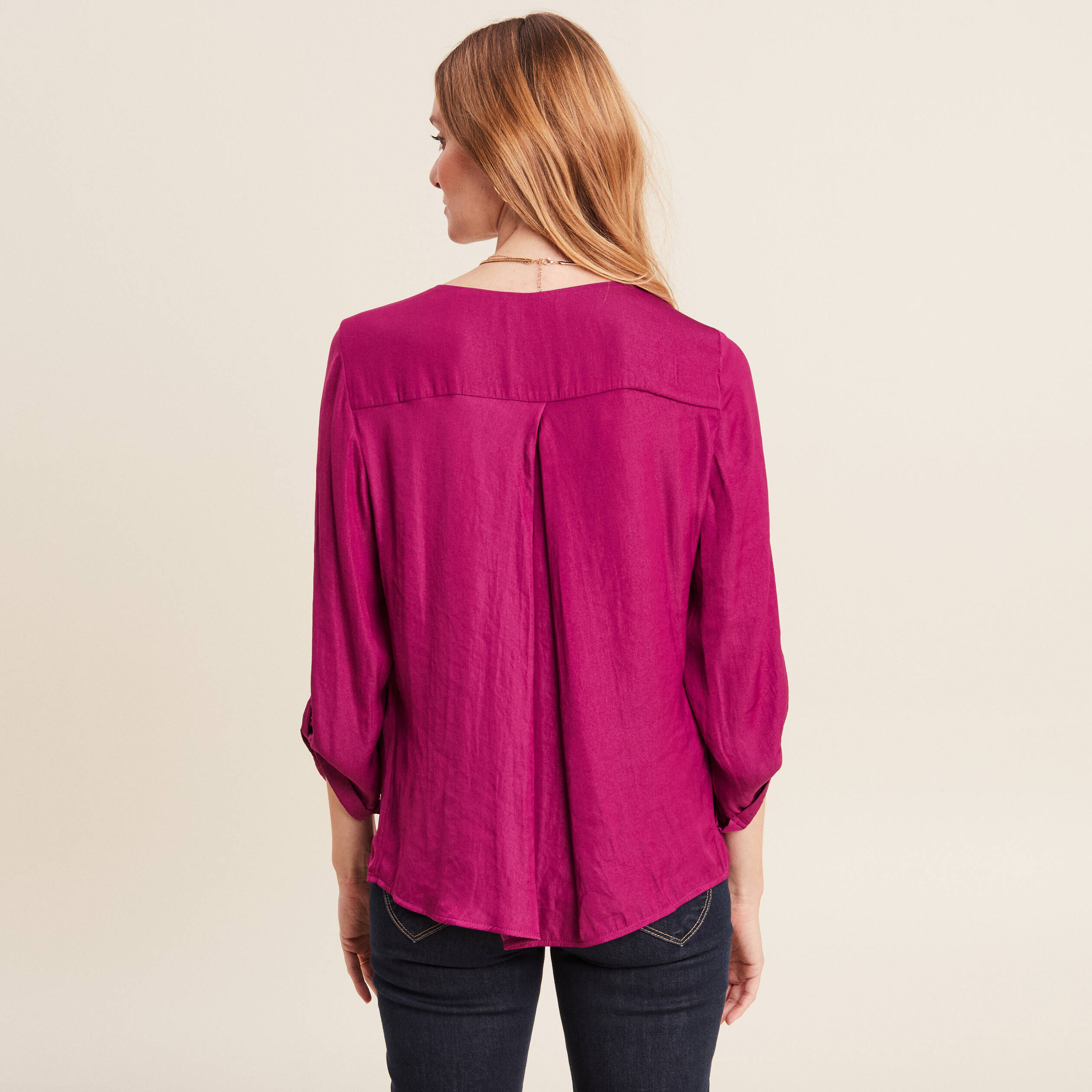 Haut Femme Fat Face - Violet - Manches 3/4 - Taille 12 - Excellent état