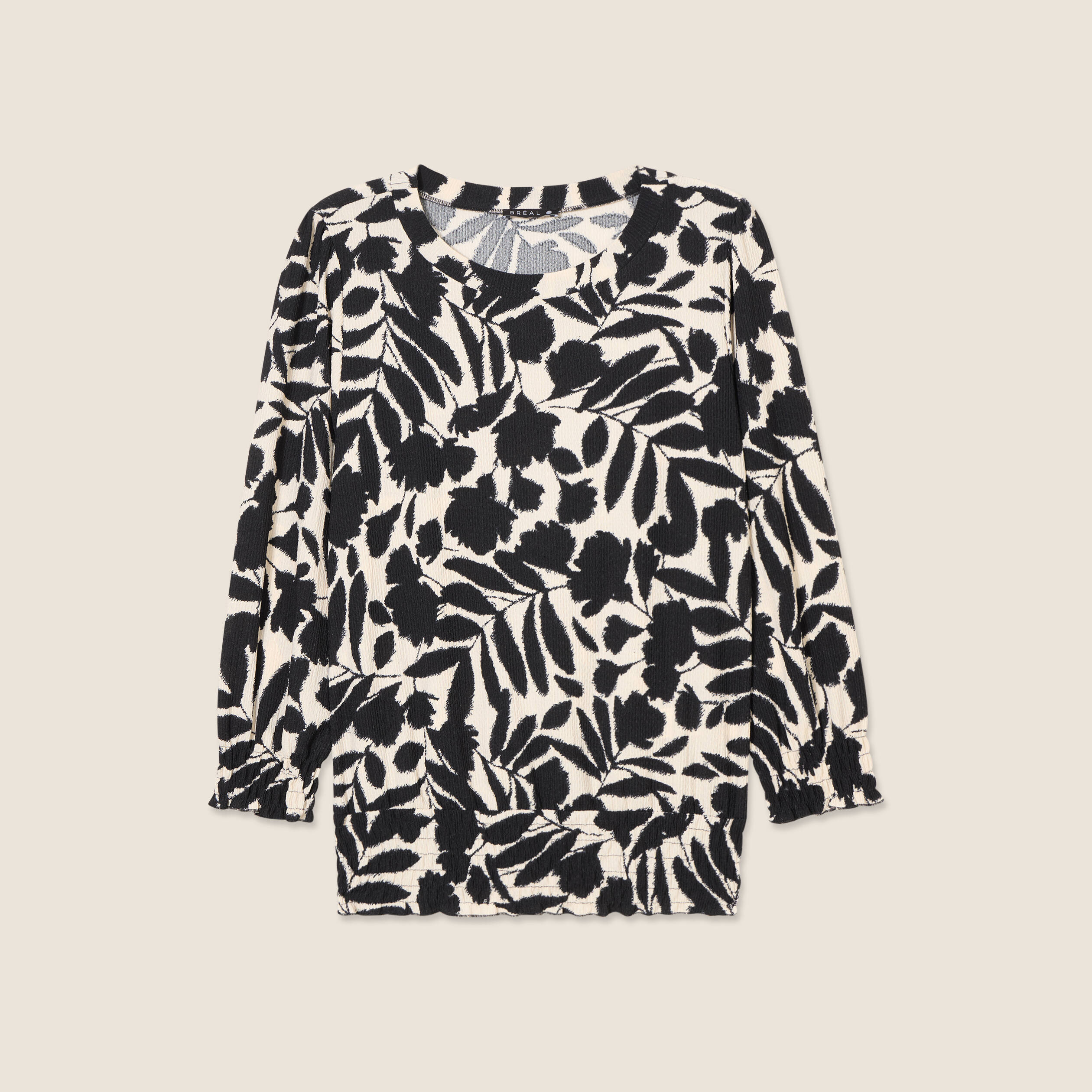 blouse manches 34 noir femme Blouse manches 3/4 noir femme