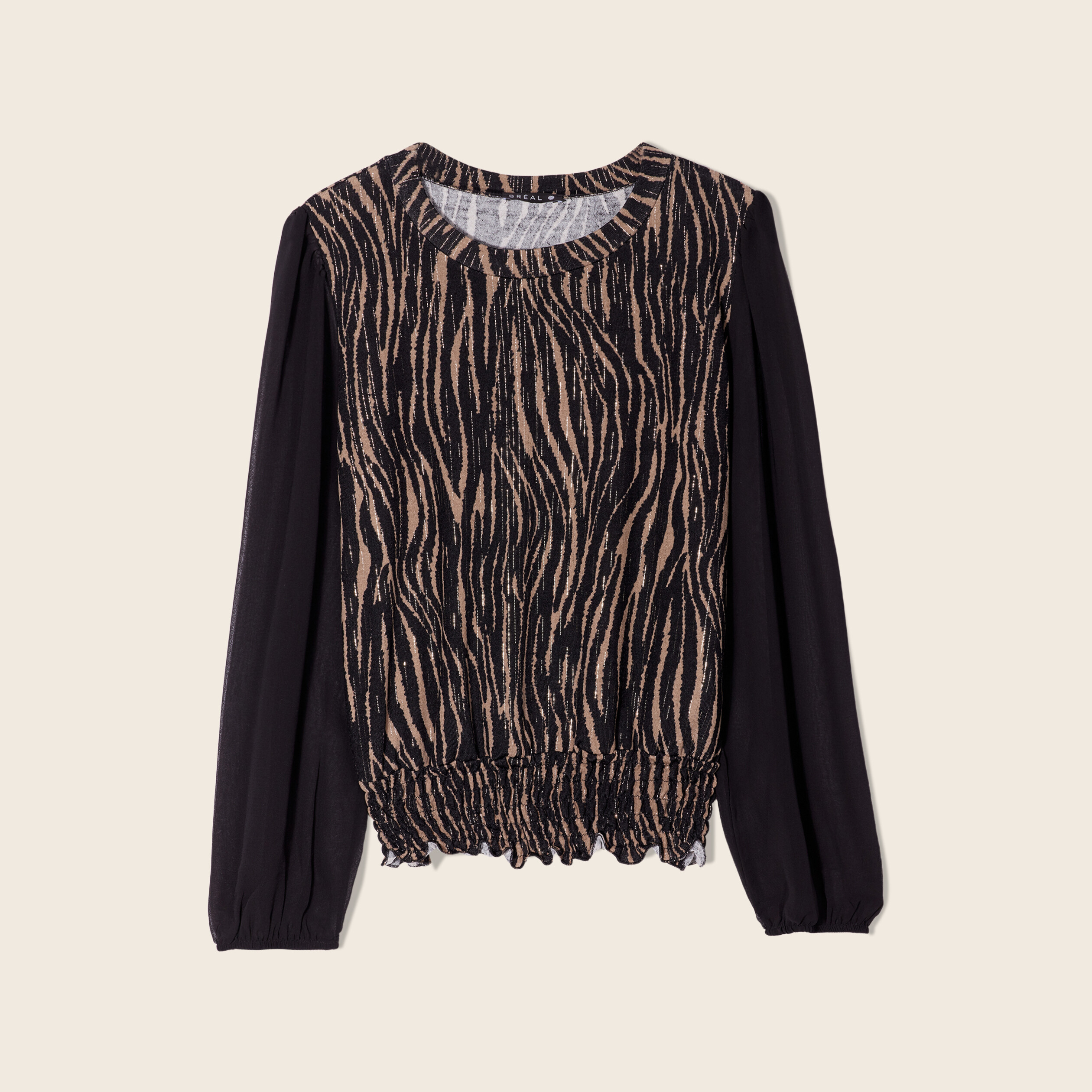 T-shirt manches longues noir femme