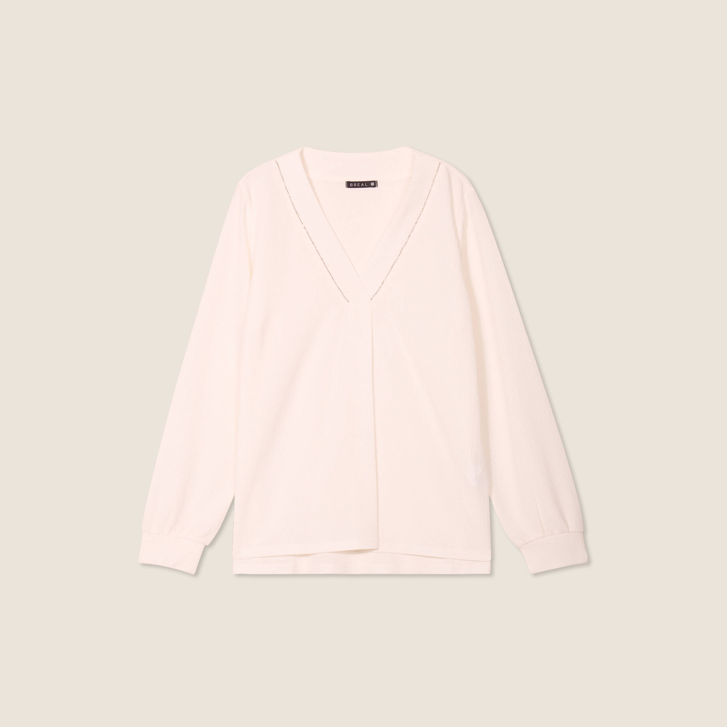 t shirt manches longues blanc femme T-shirt manches longues blanc femme