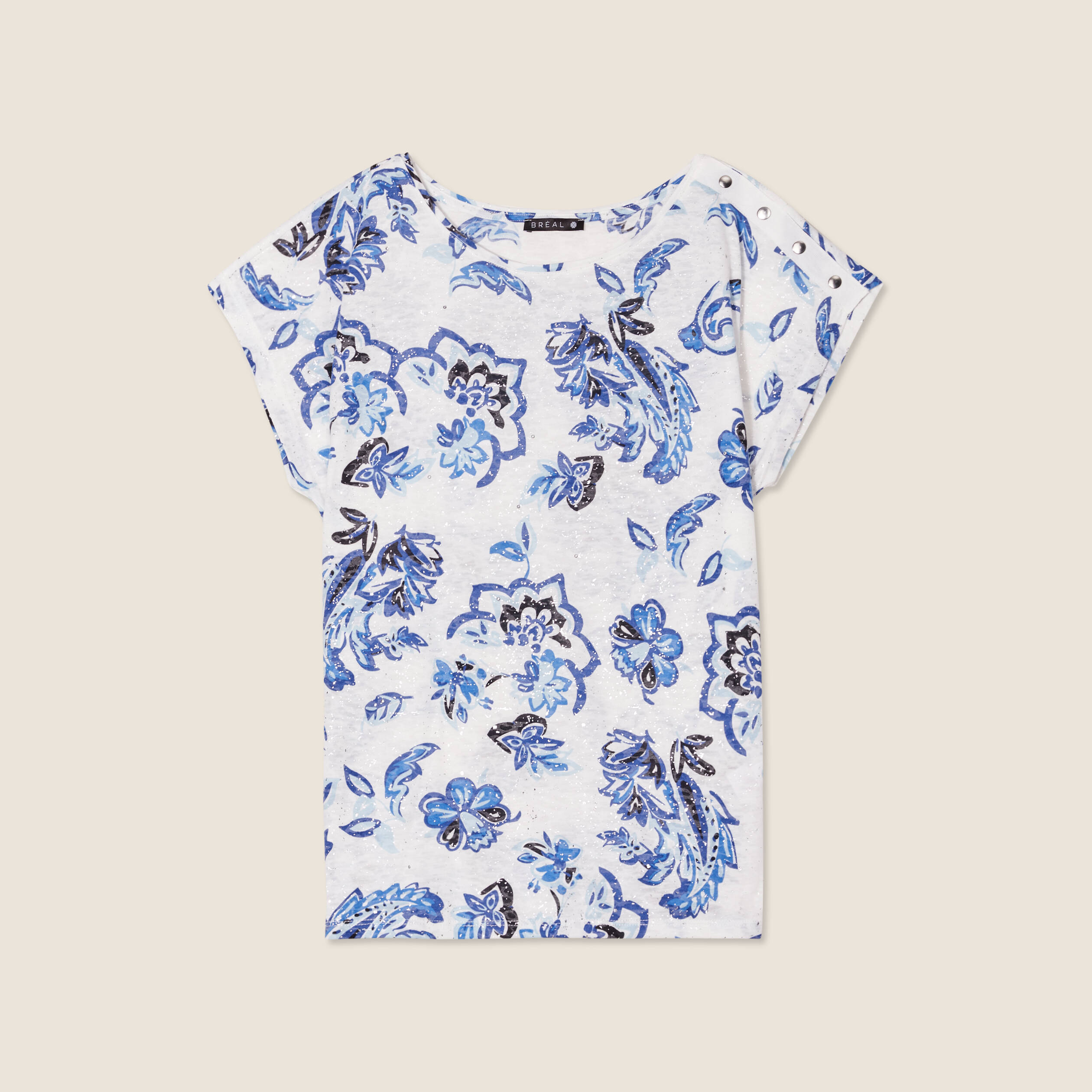 t shirt manches courtes ecru femme T-shirt manches courtes ecru femme