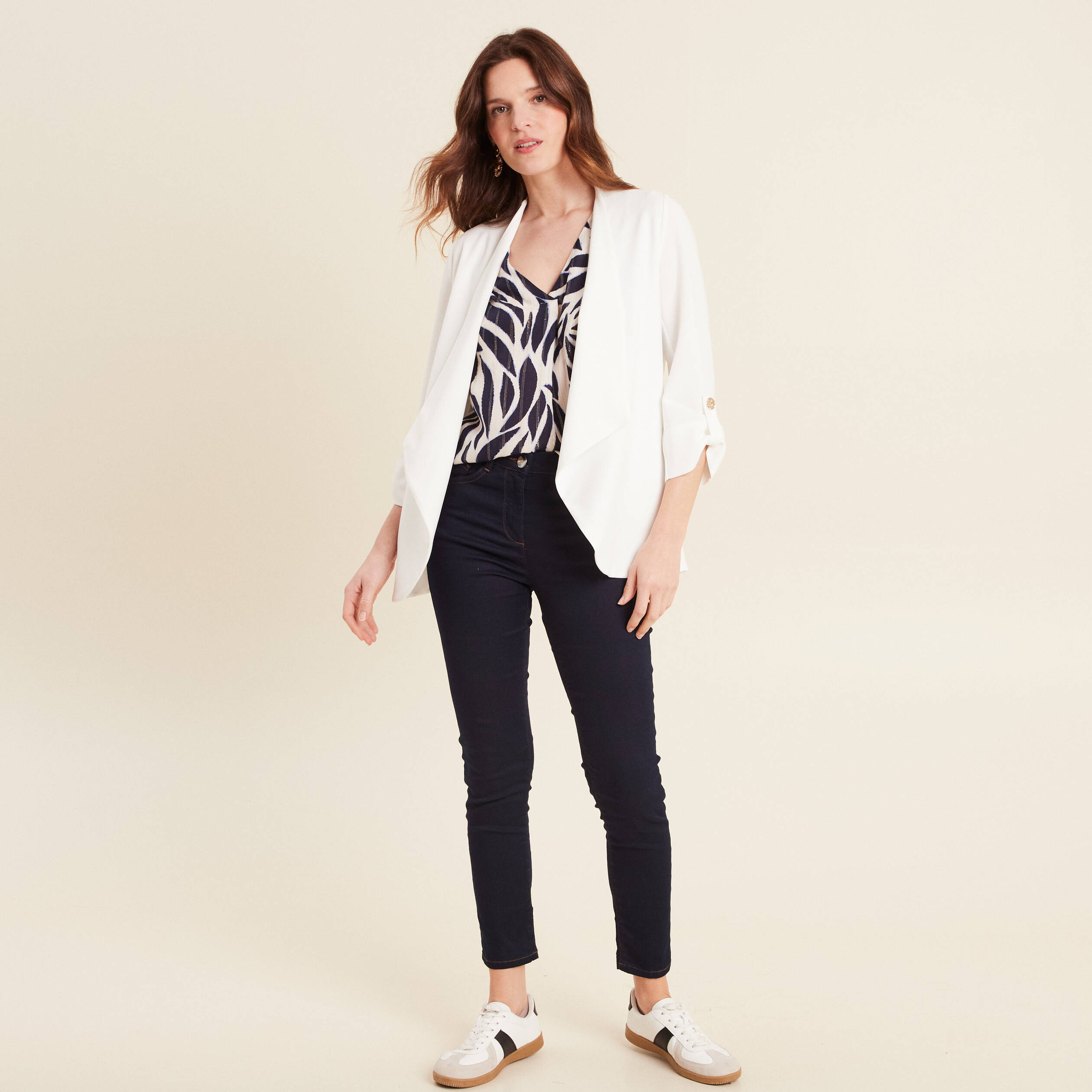 blouse sans manches bleu fonce femme Blouse sans manches bleu foncé femme