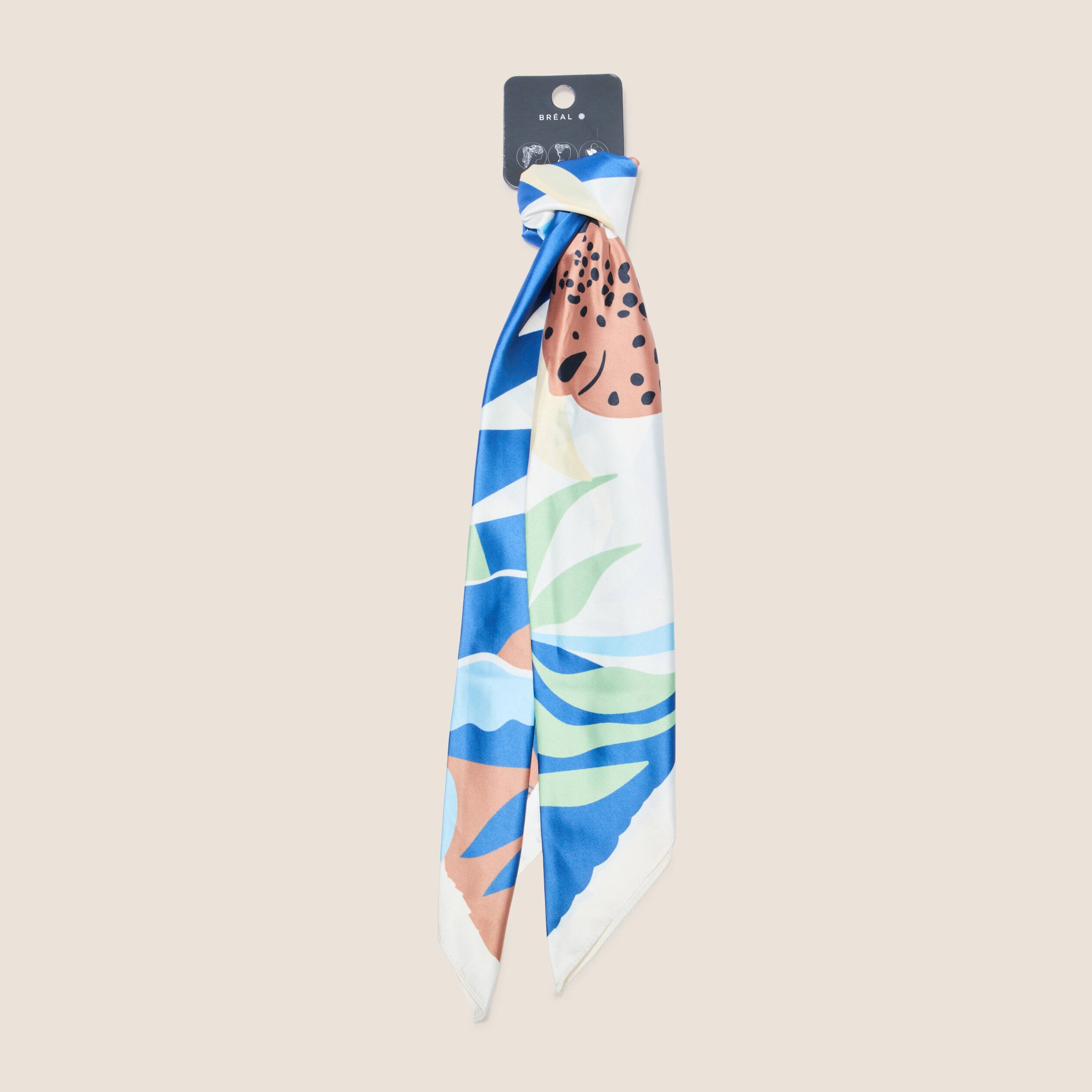 Foulard imprimé multicolore femme