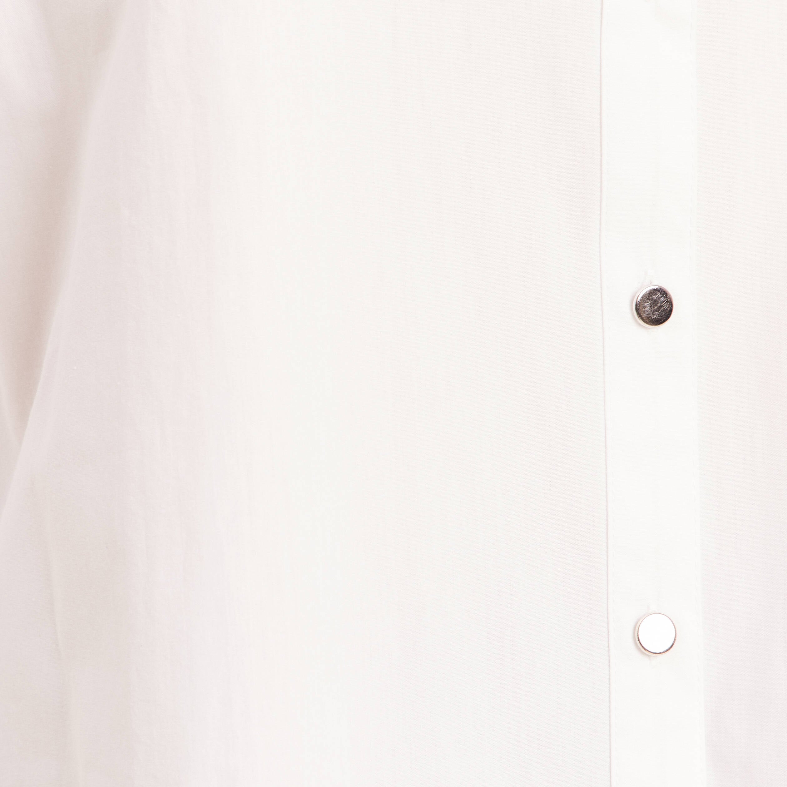 Chemise ample en coton manches 3/4 ecru femme