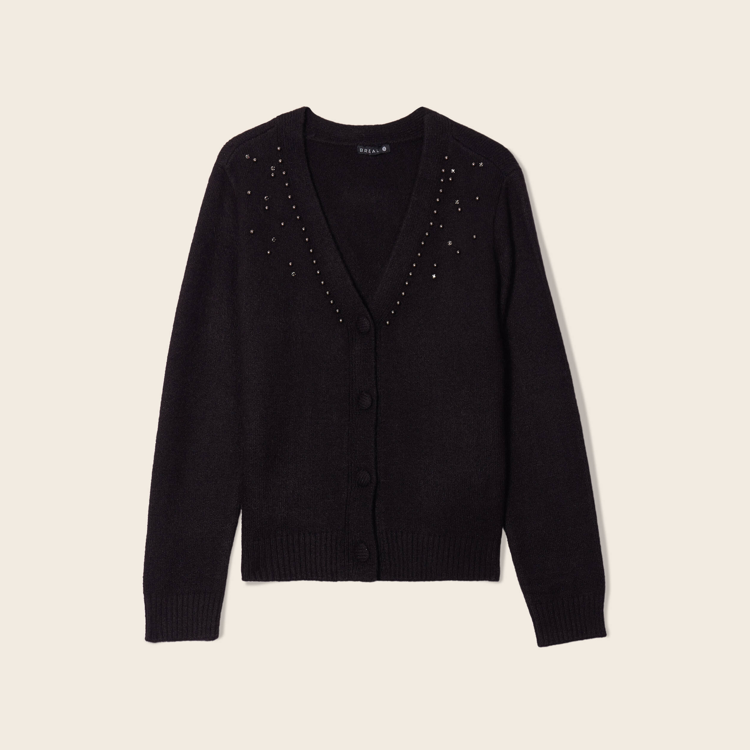 Boléro Femme Paillettes Et Perles - Devant Ouvert Manches Longues - Parfait Pour Soirée, Mariage, Sortie