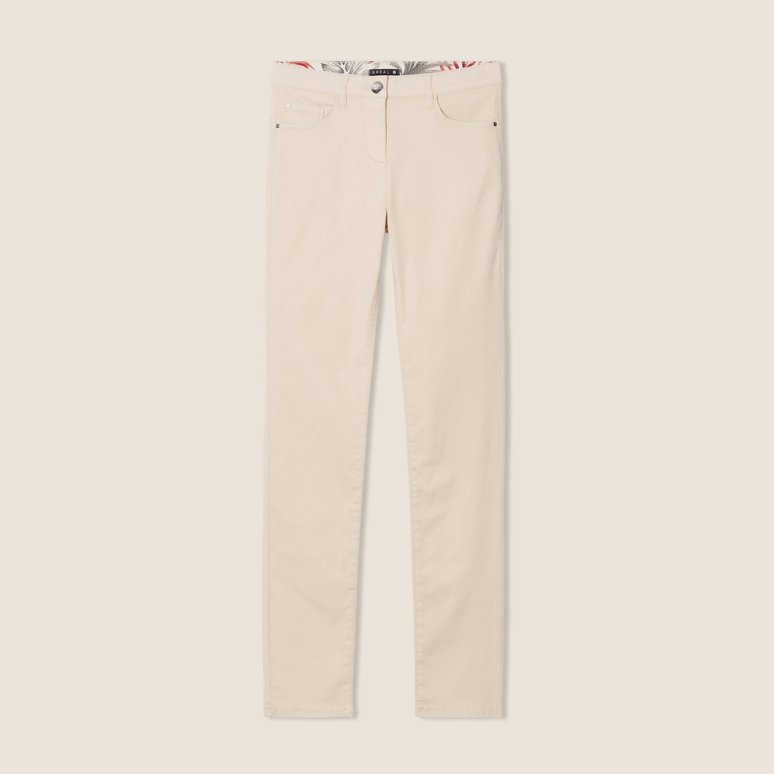 pantalon magique ajuste taille standard ecru femme Pantalon magique ajusté taille standard ecru femme