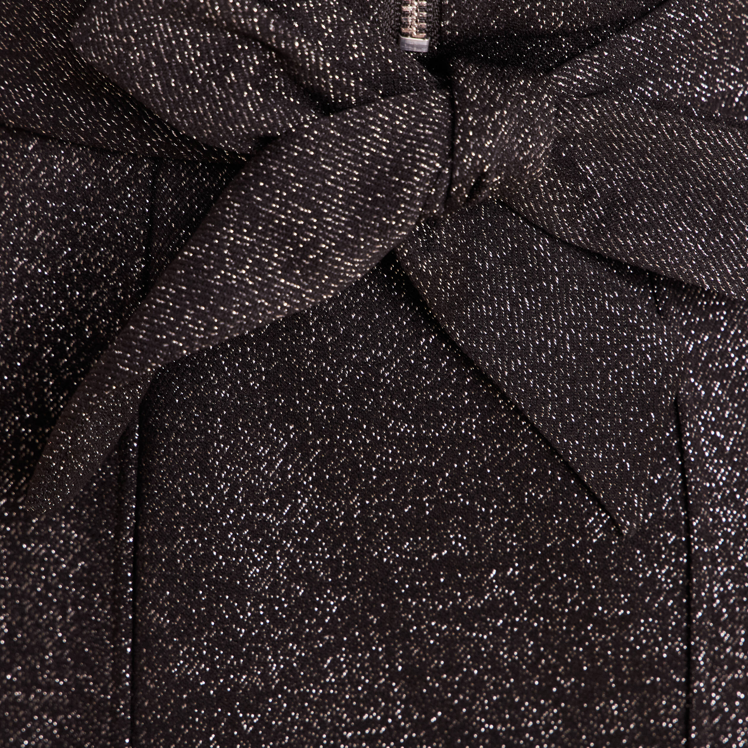 Robe &agrave; paillettes avec ceinture int&eacute;gr&eacute;e noir femme
