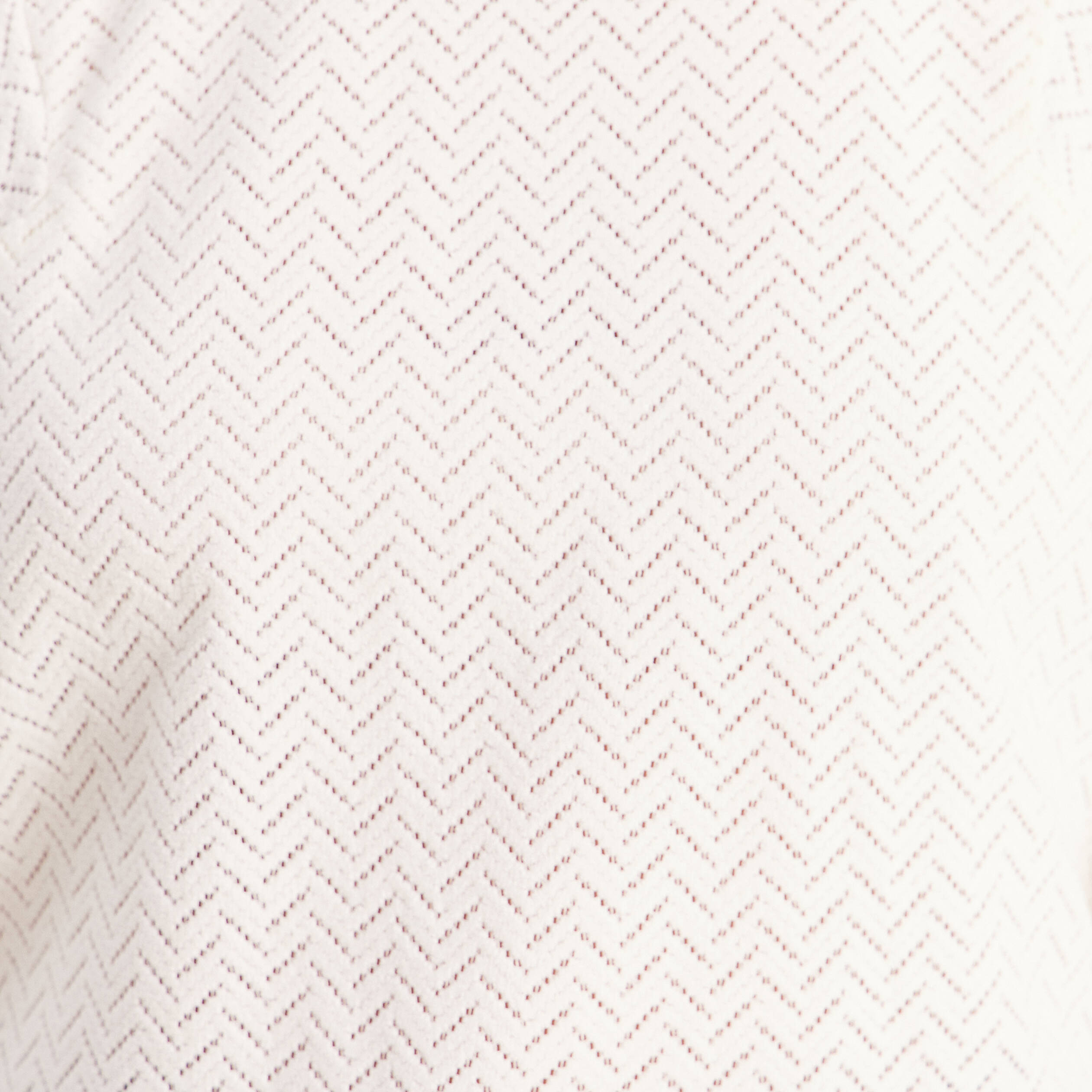 Blouse droite col rond manches 3/4 ecru femme