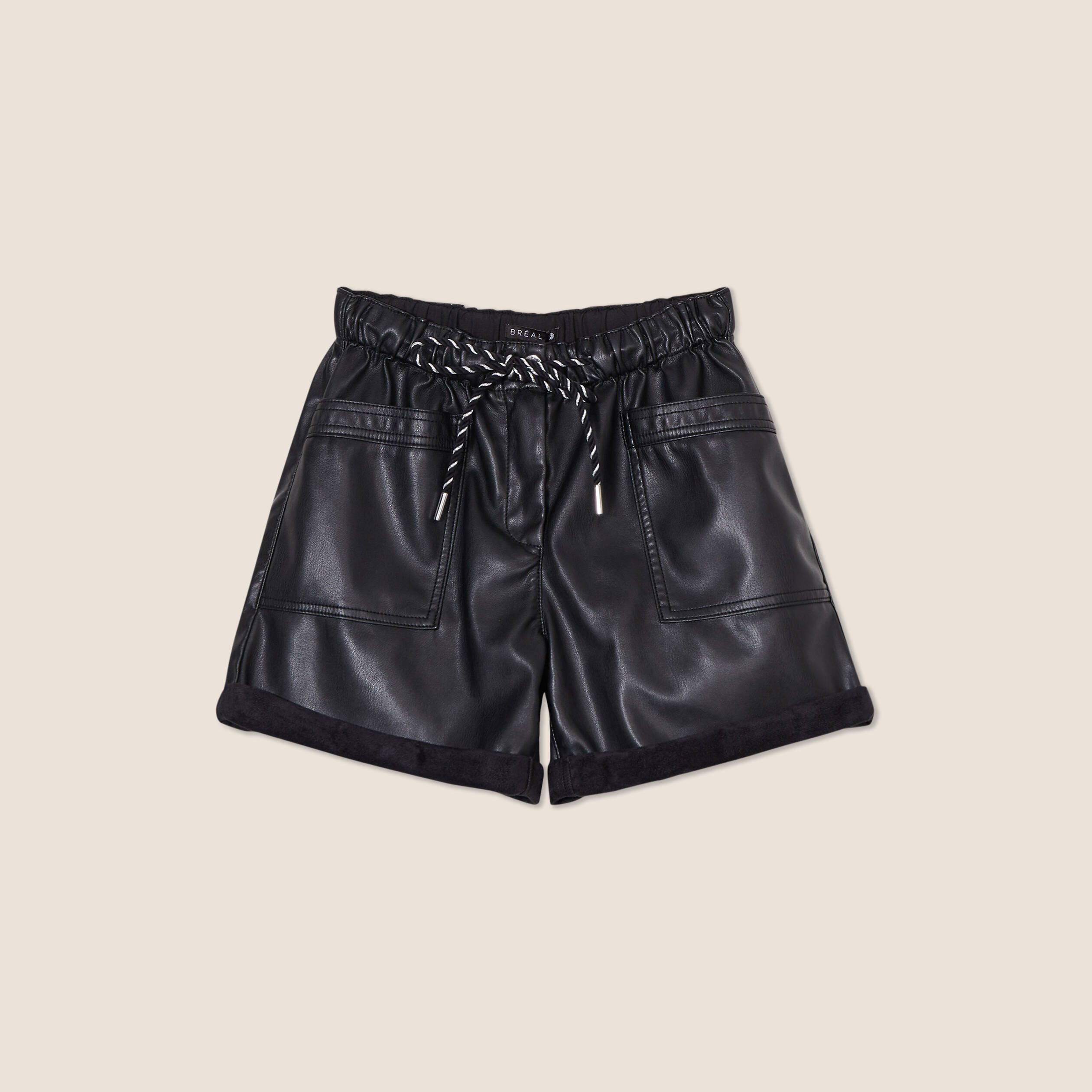 Short Simili Cuir Femme Taille Haute - Style Sexy - Pour Sortie Ou Club