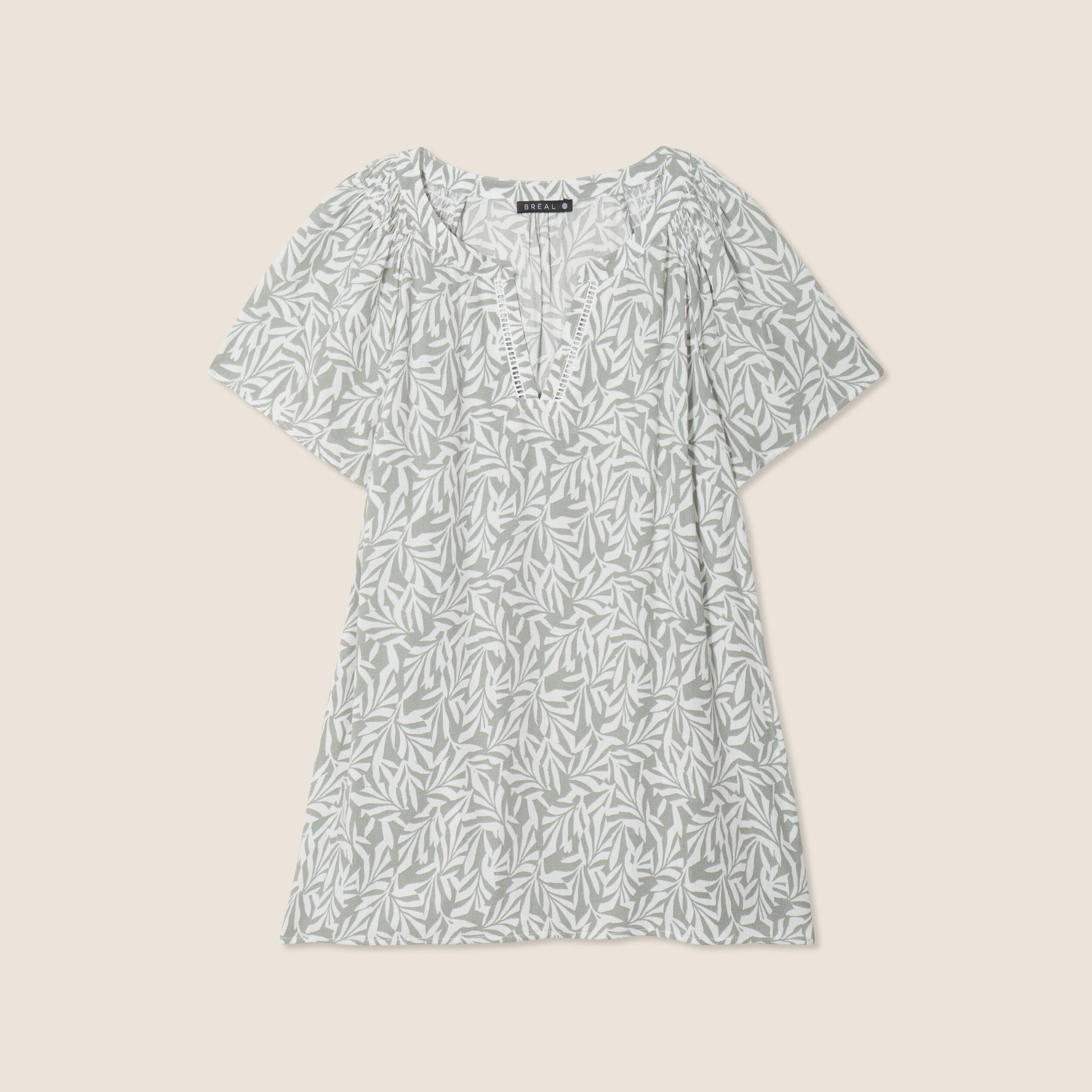 blouse manches courtes vert kaki femme Blouse manches courtes vert kaki femme