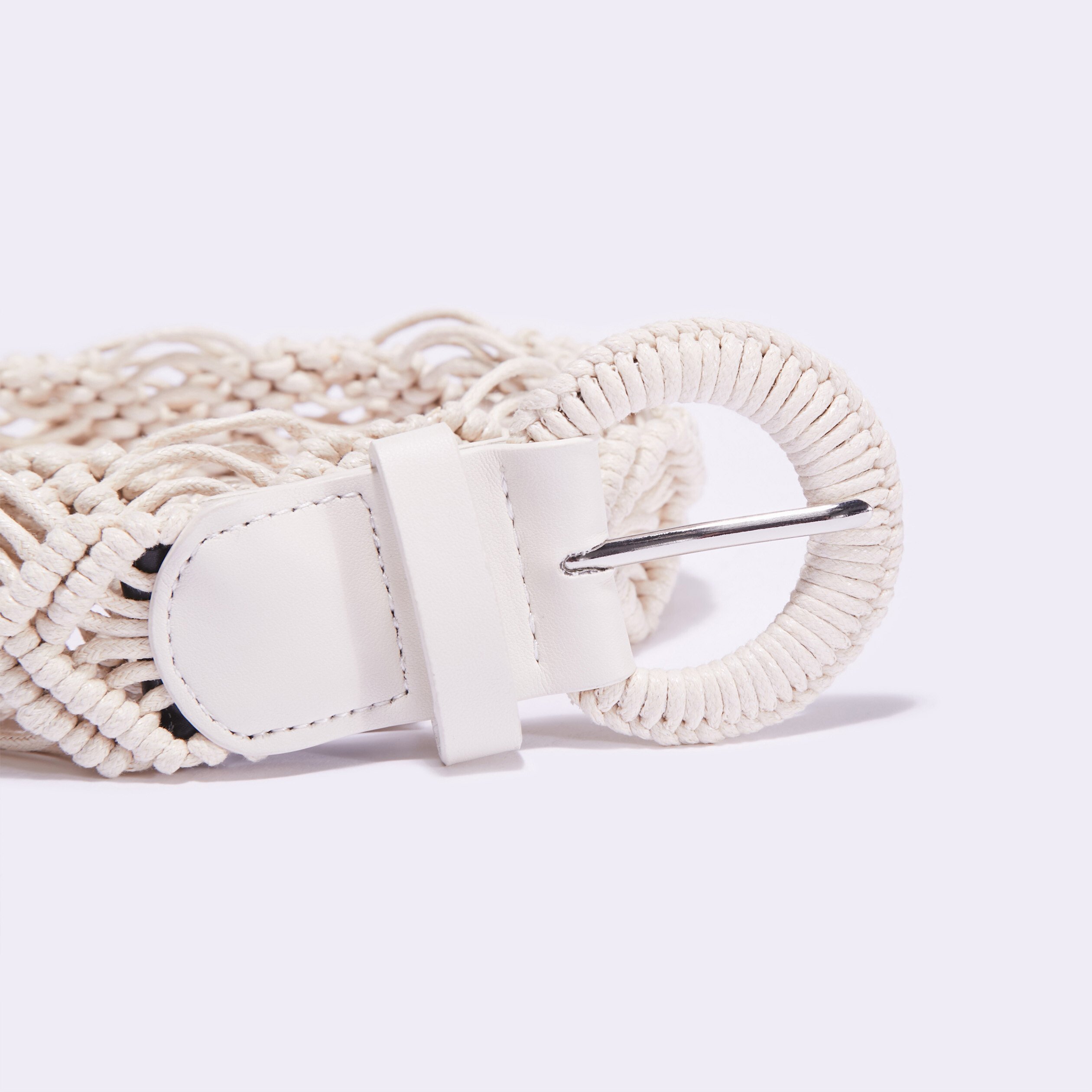 ceinture en macrame ecru femme Ceinture en macramé ecru femme