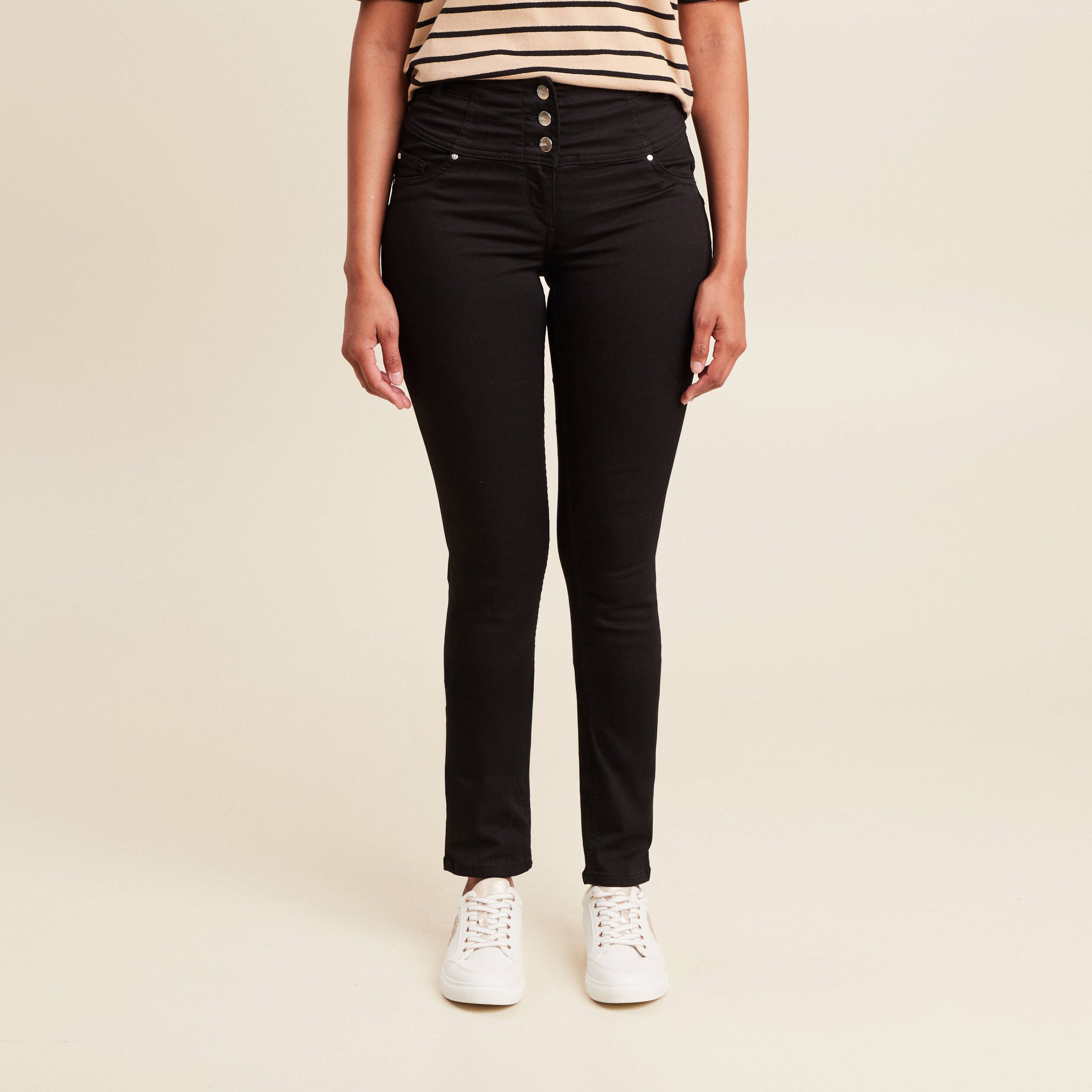 pantalon magique le gainant denim noir femme Pantalon magique Le gainant denim noir femme