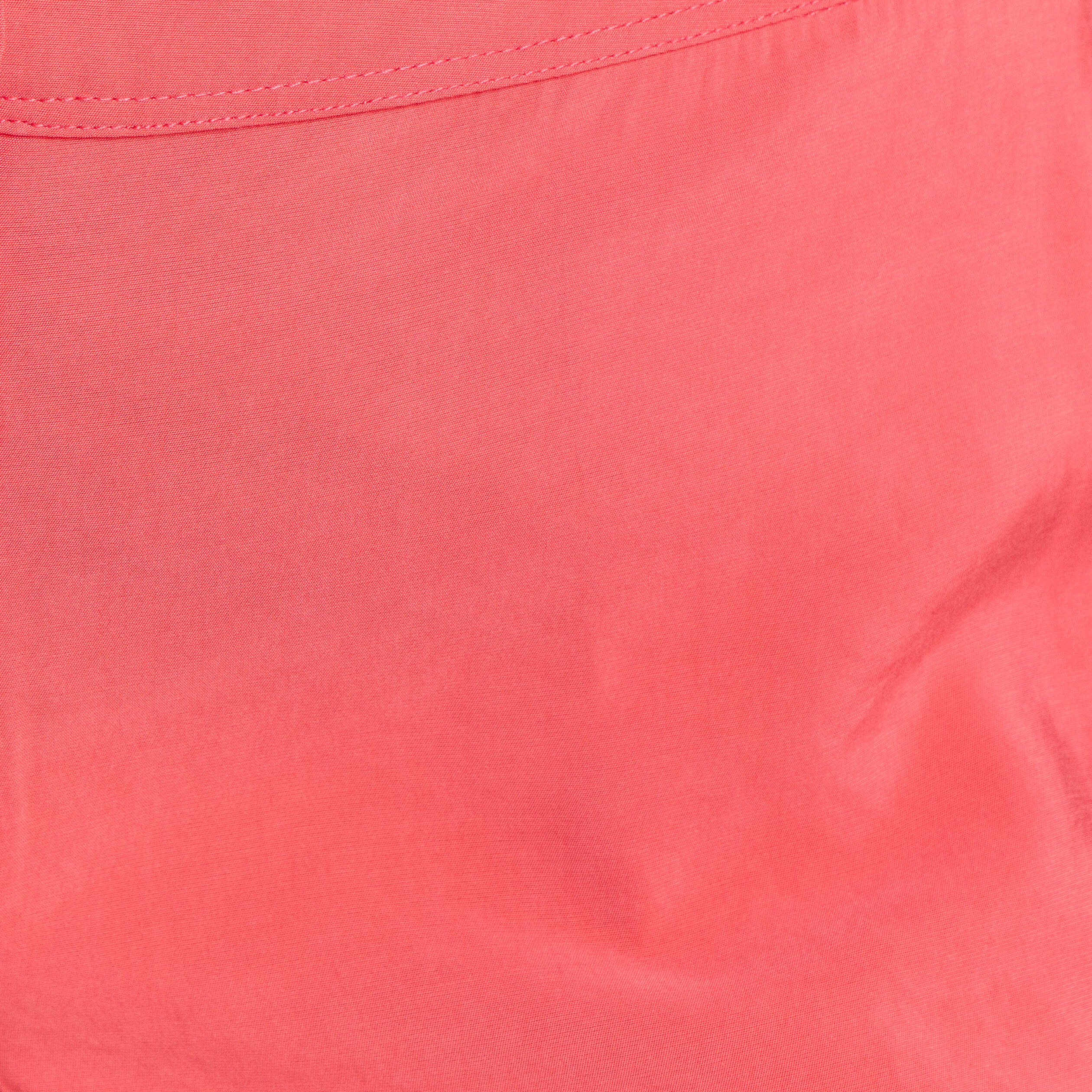 Pantalon chino large 7/8&egrave;me rouge femme