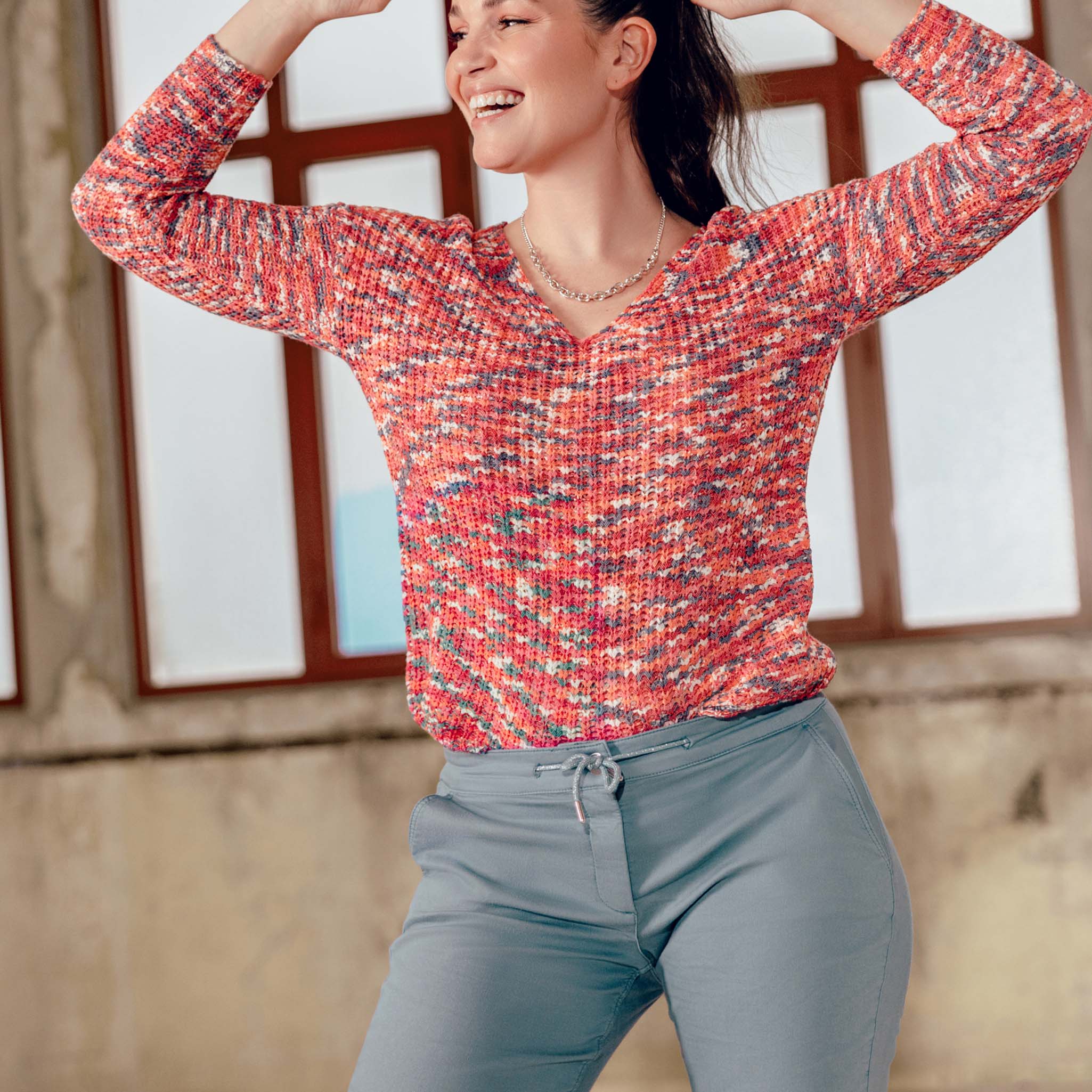 Top Manches Longues NEXT Femme Taille 10 Rose - Imprimé Chats, Occasion Très Bon état