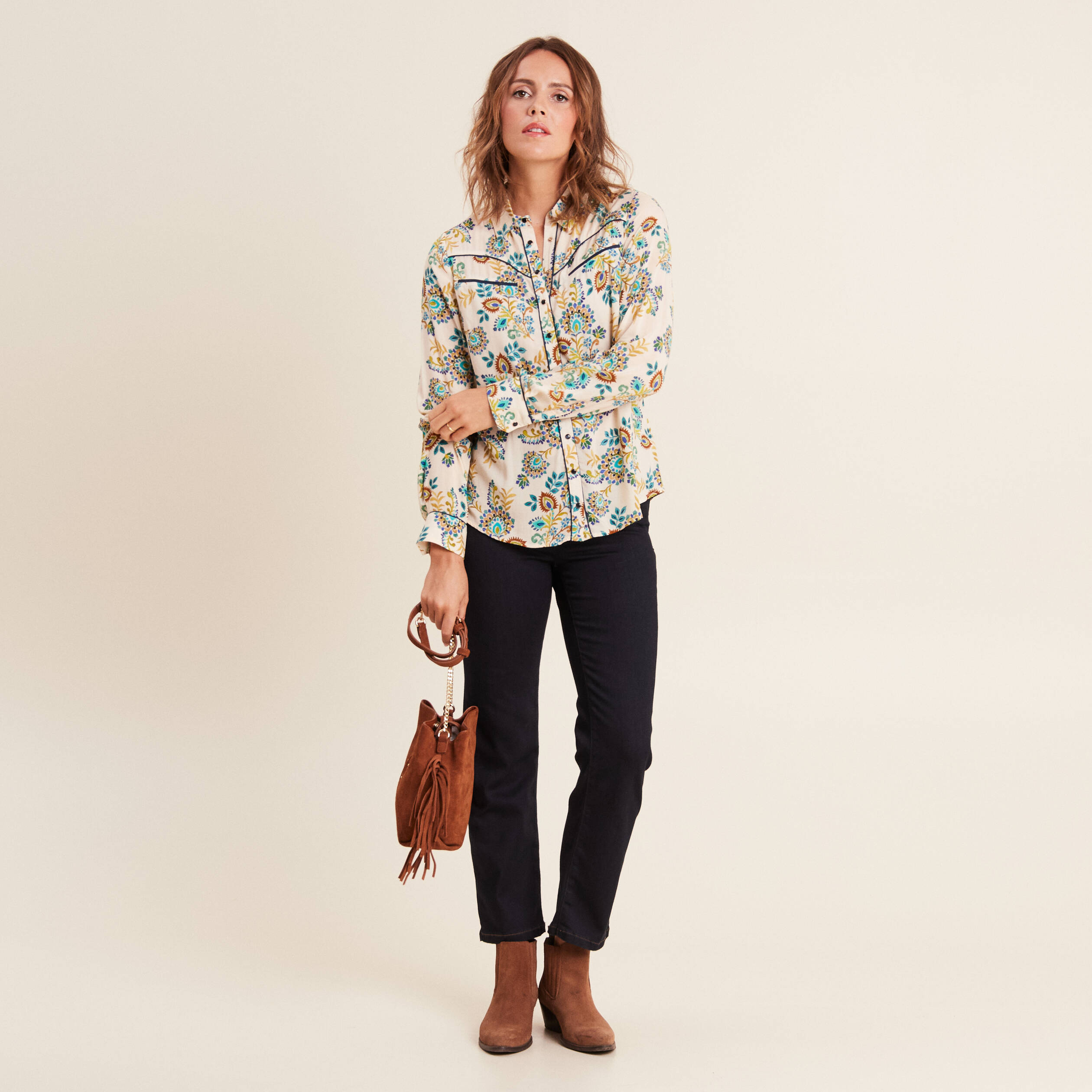 chemise manches longues blanc femme Chemise manches longues blanc femme