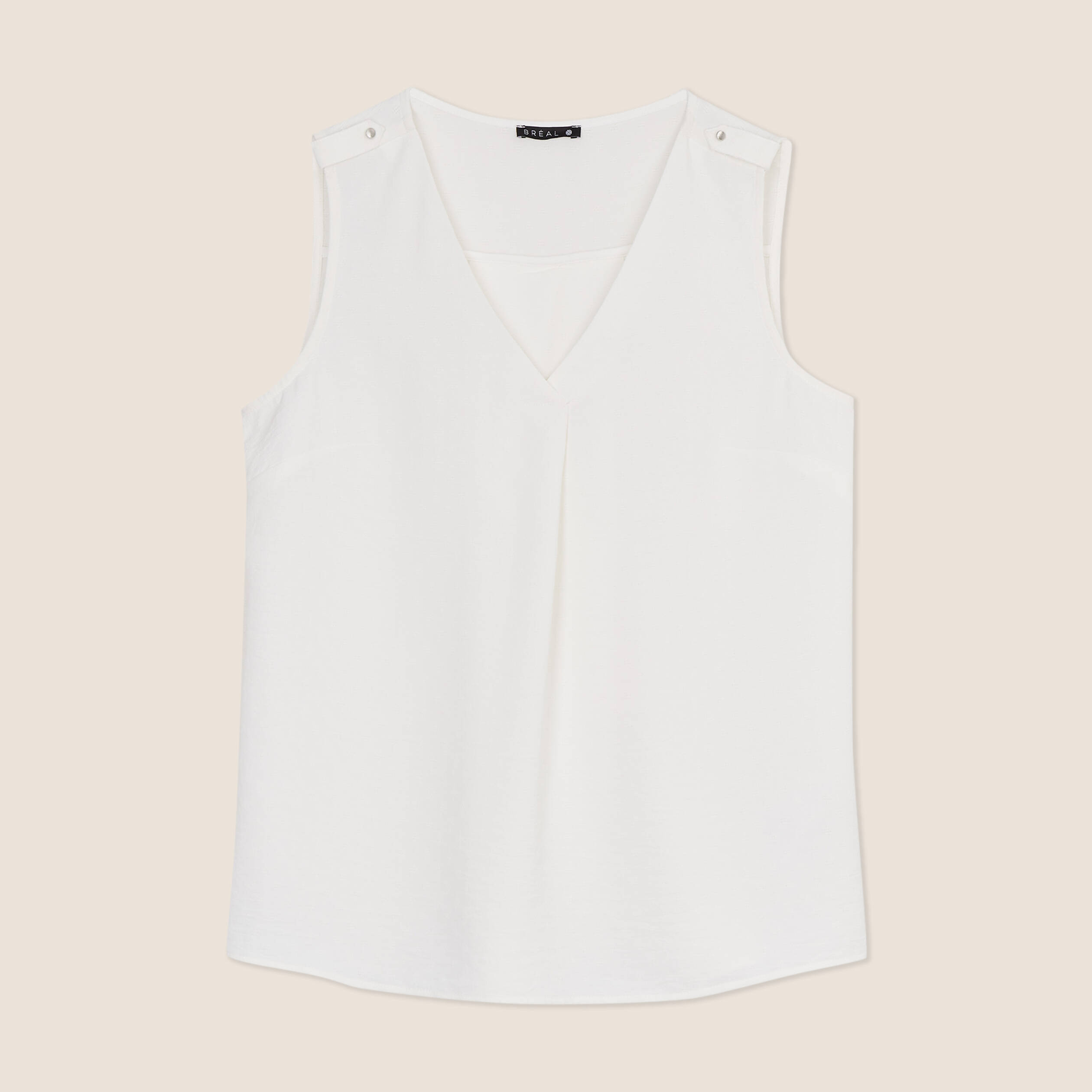 blouse sans manches ecru femme Blouse sans manches ecru femme