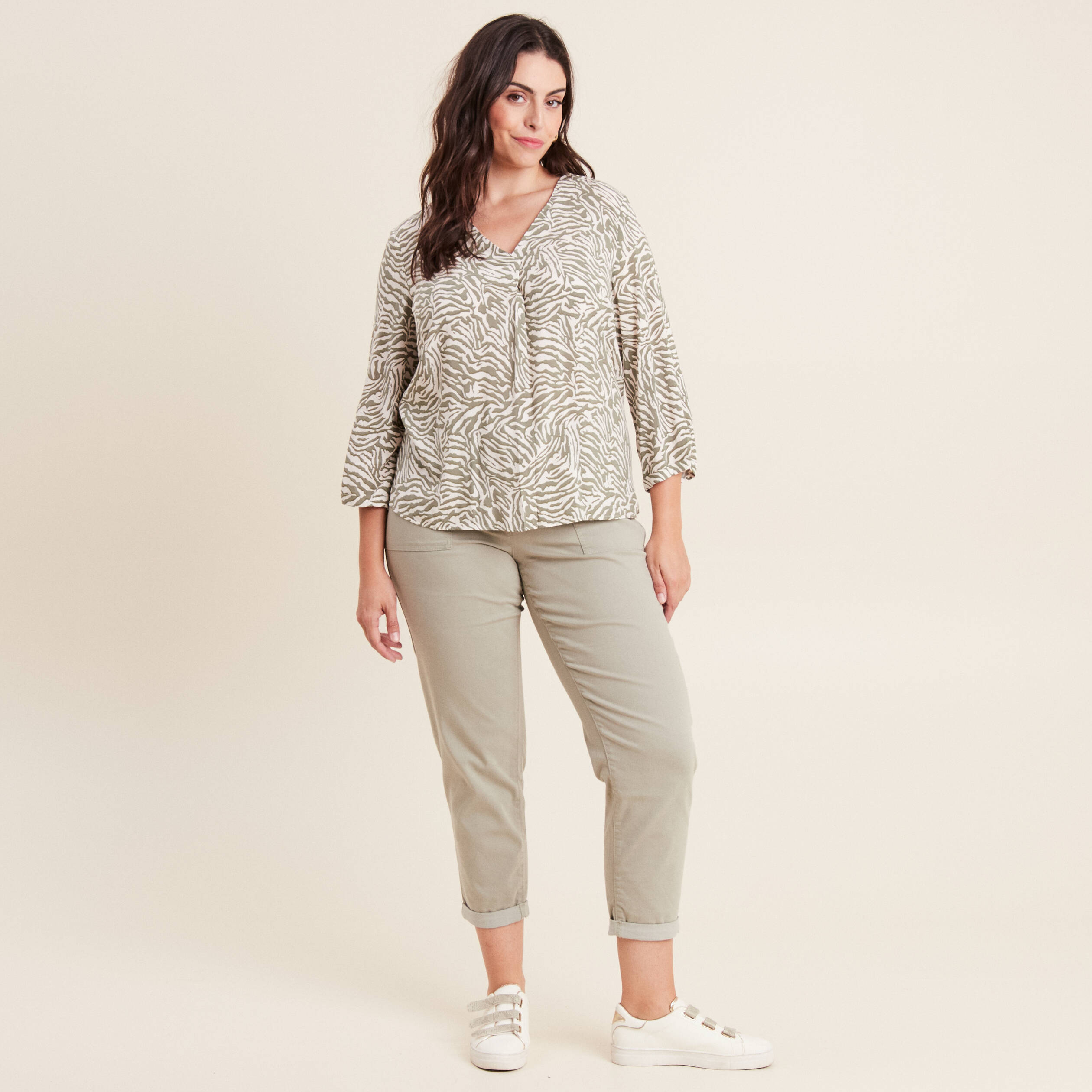 blouse manches 34 noir femme Blouse manches 3/4 noir femme