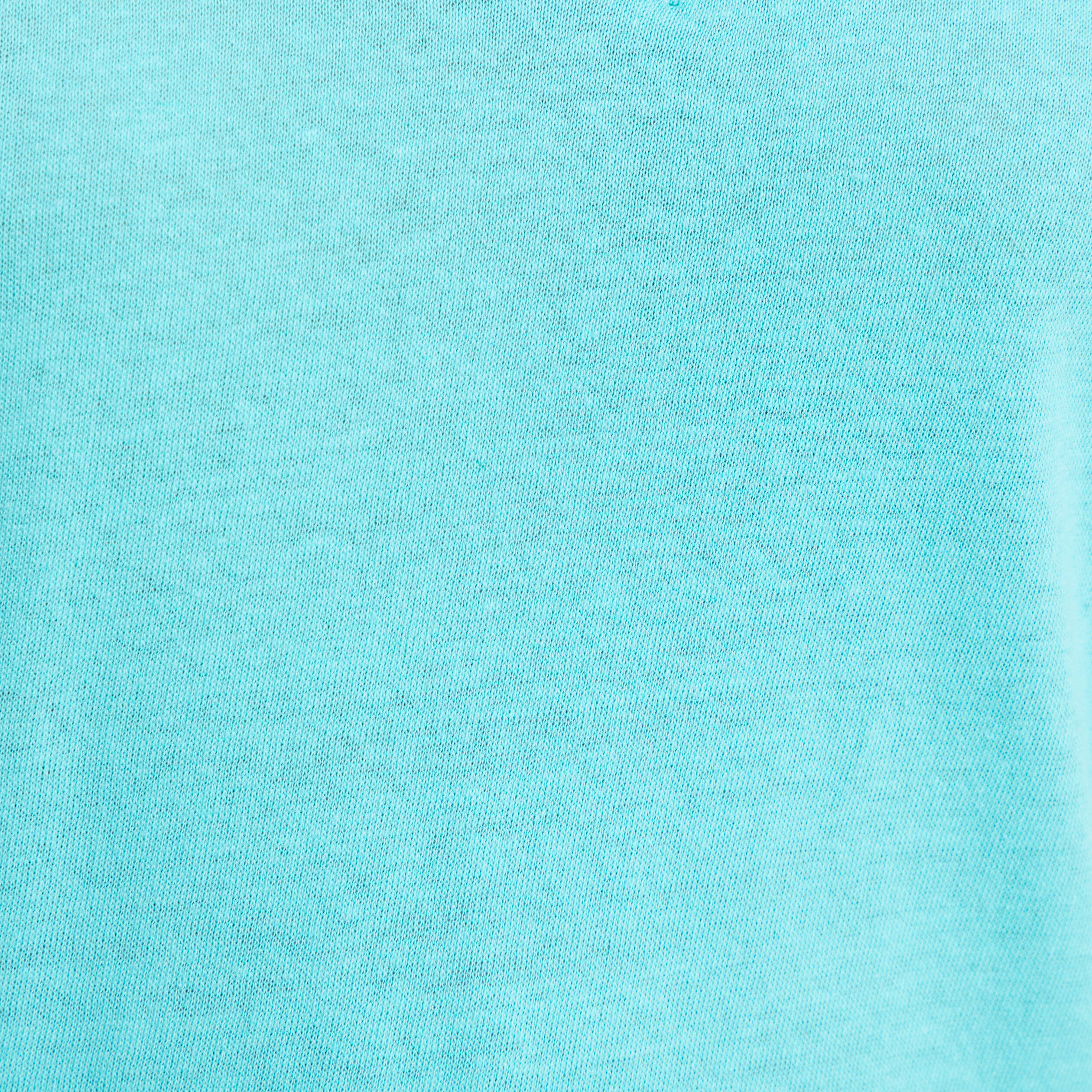 t shirt manches courtes col en v bleu turquoise femme T-shirt manches courtes col en V bleu turquoise femme