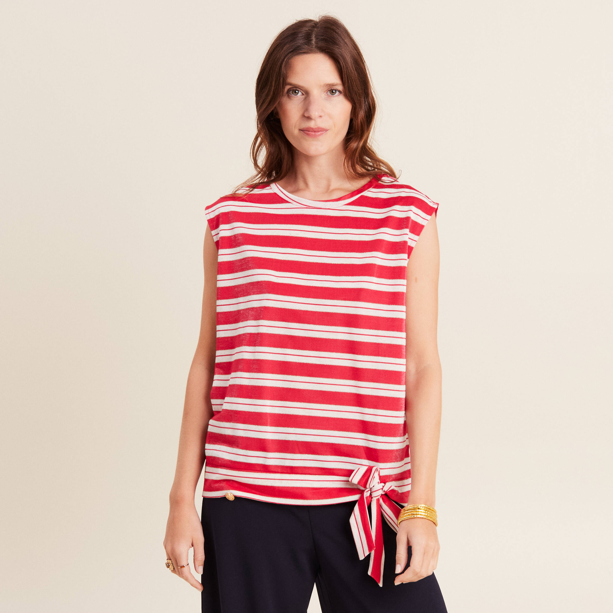 t shirt manches courtes rouge femme T-shirt manches courtes rouge femme