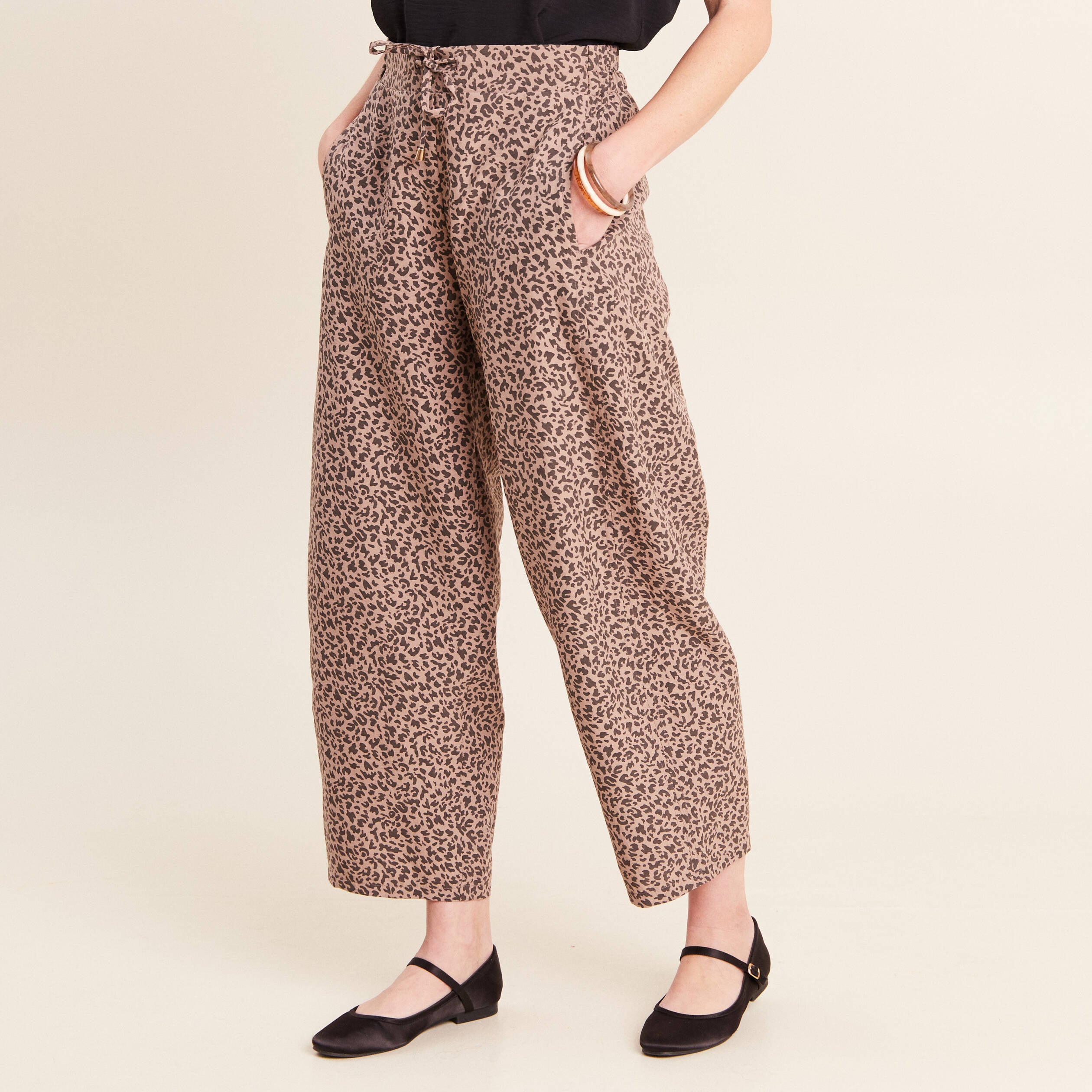 Pantalon marron femme