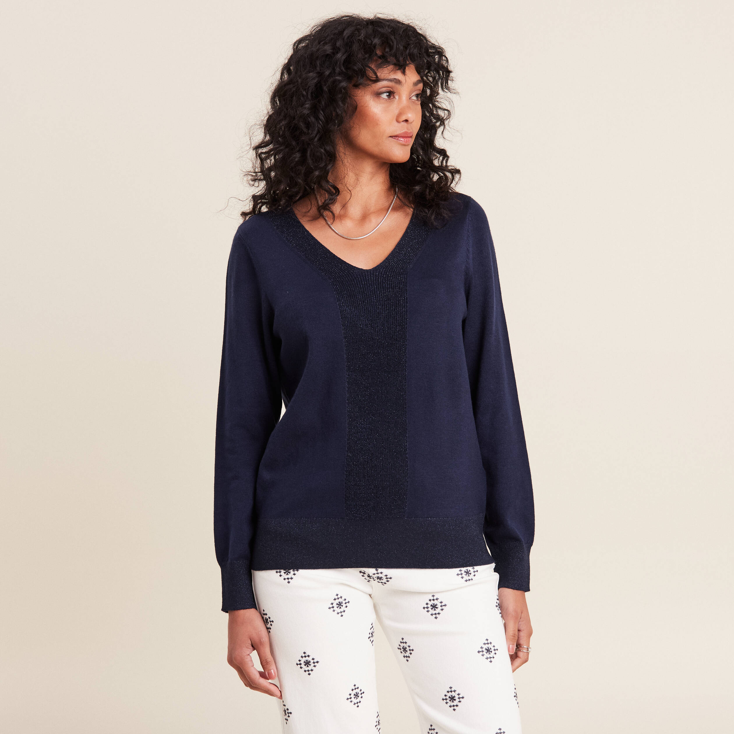 pull manches longues bleu marine femme Pull manches longues bleu marine femme