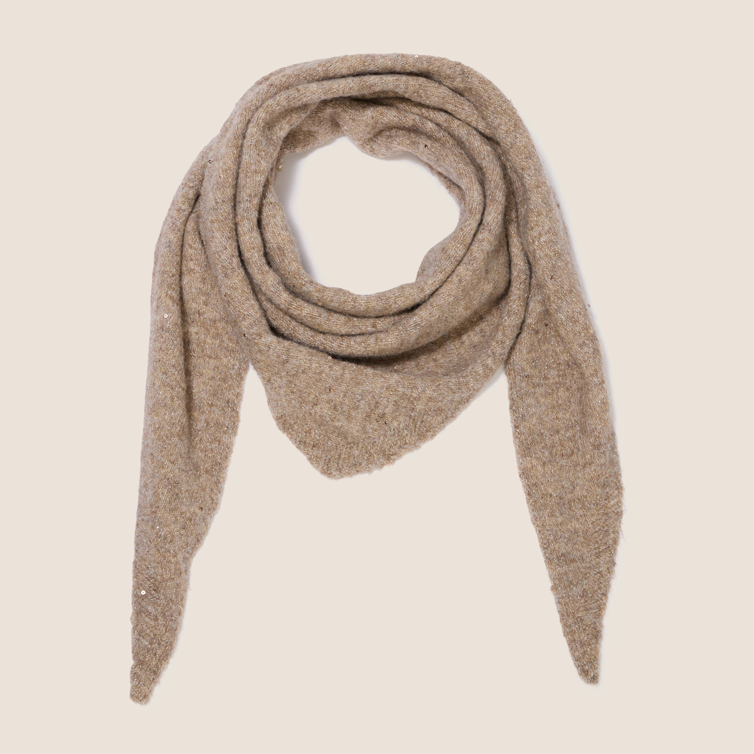 &Eacute;charpe taupe femme