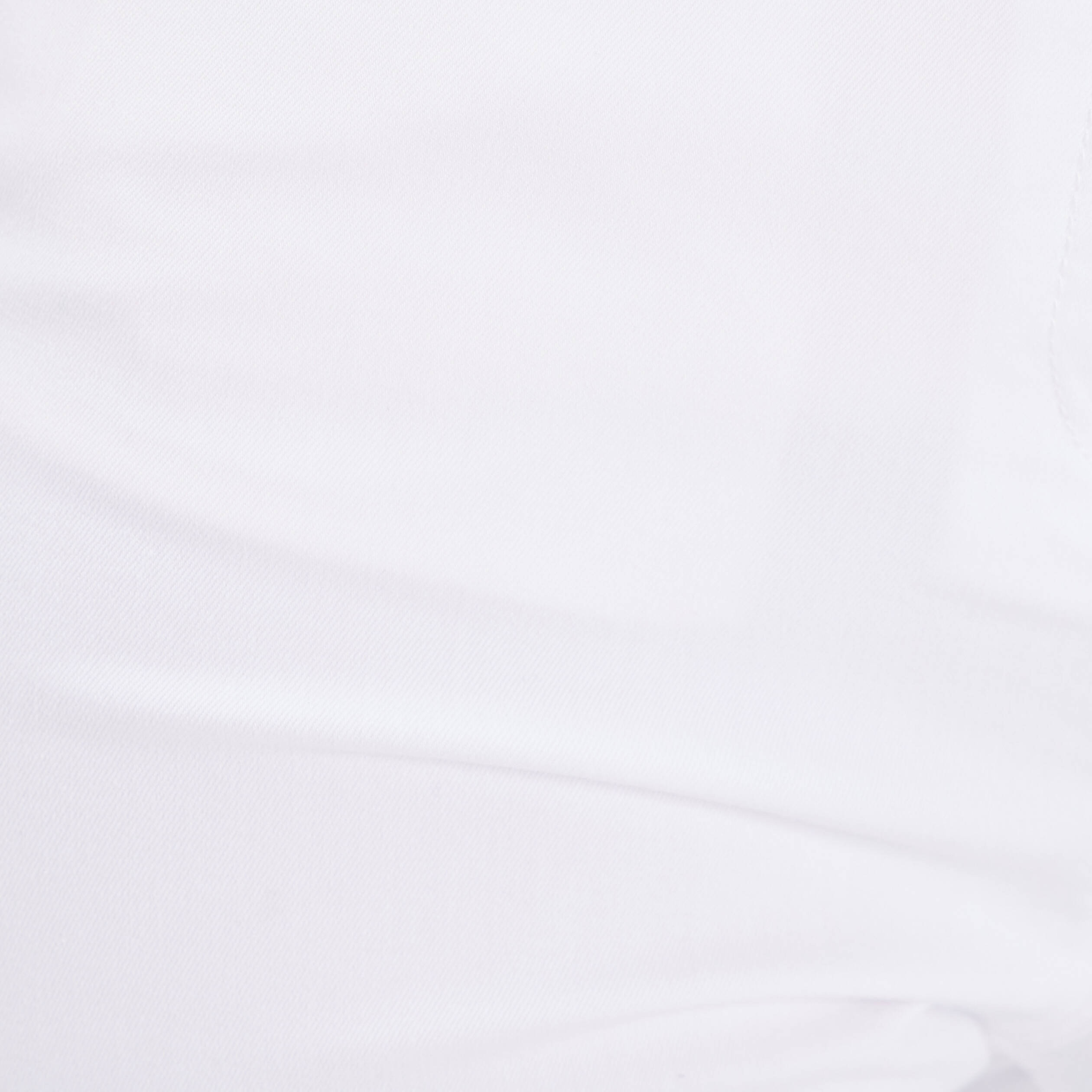 Pantacourt droit taille haute blanc femme