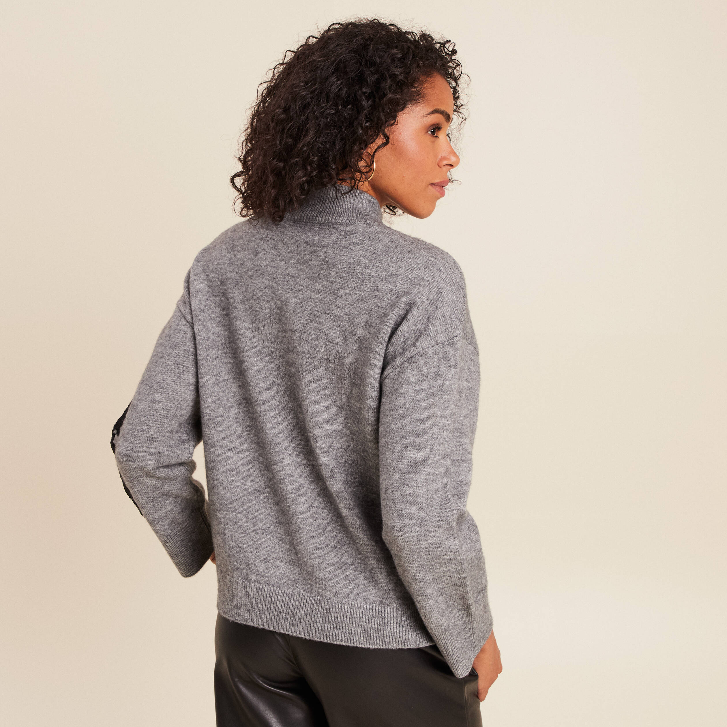 Pull Gris Miss Selfridge – Taille 6 – Ourlet Dentelle Cils – Neuf Sans étiquette