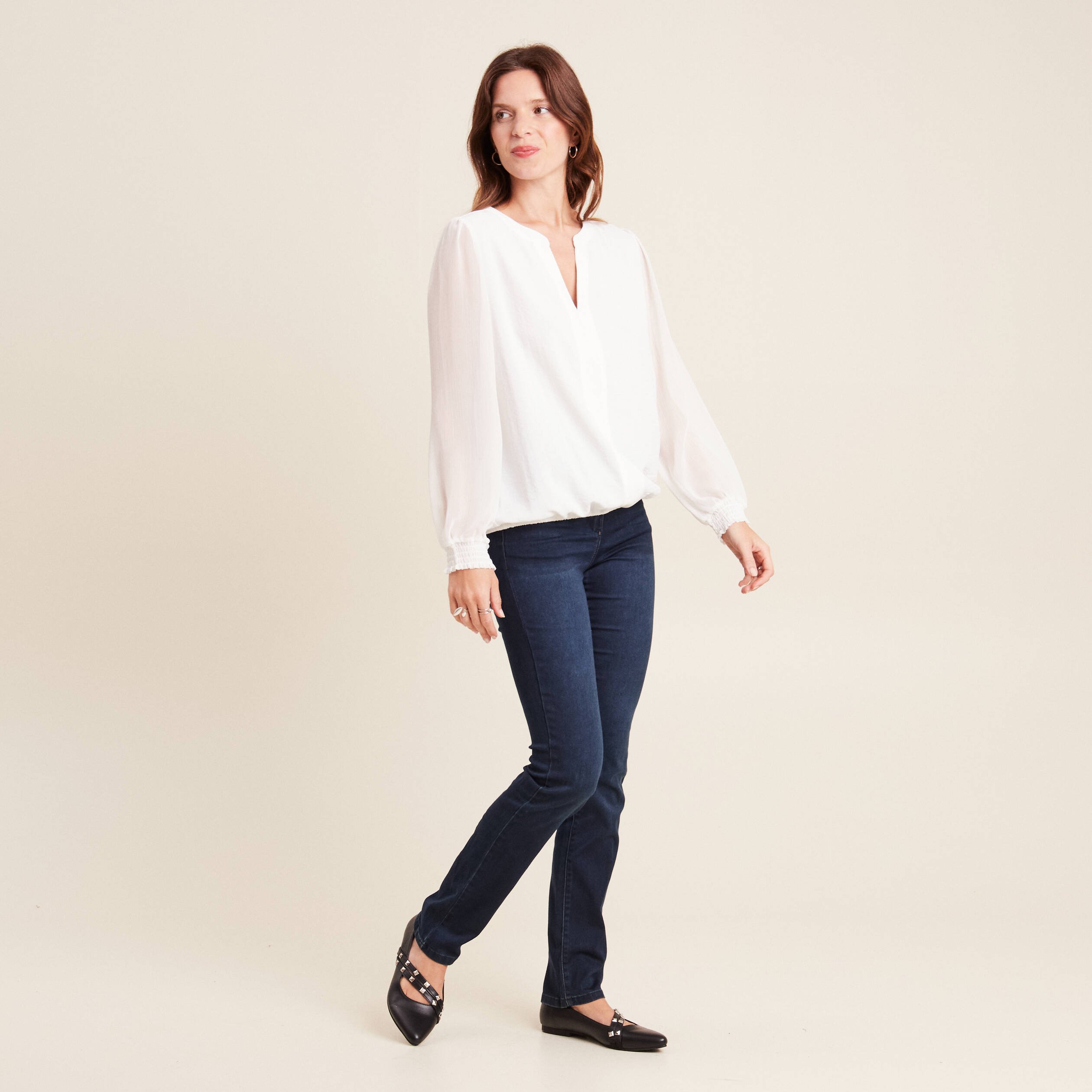 jean droit denim brut femme Jean droit denim brut femme