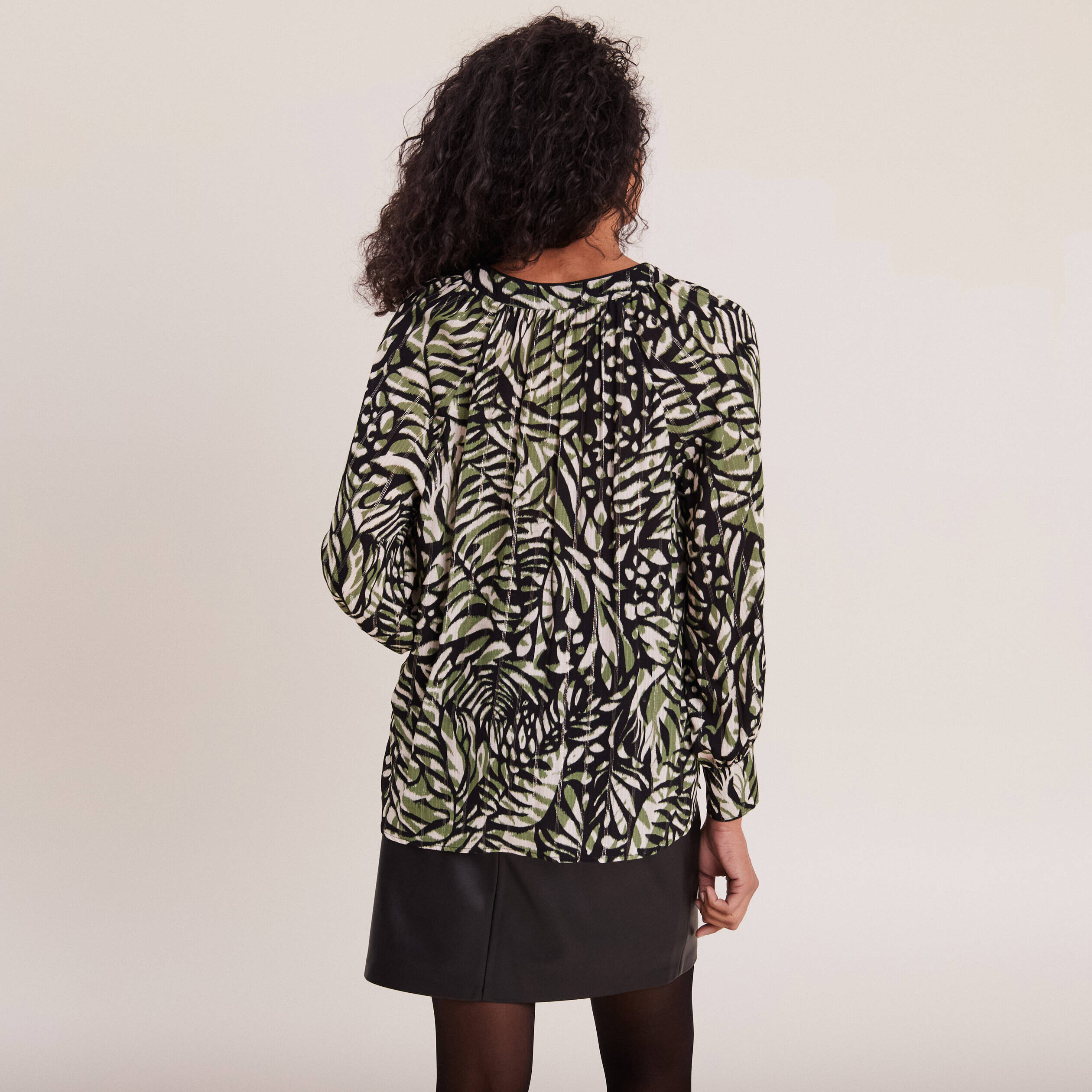 blouse manches longues vert femme Blouse manches longues vert femme
