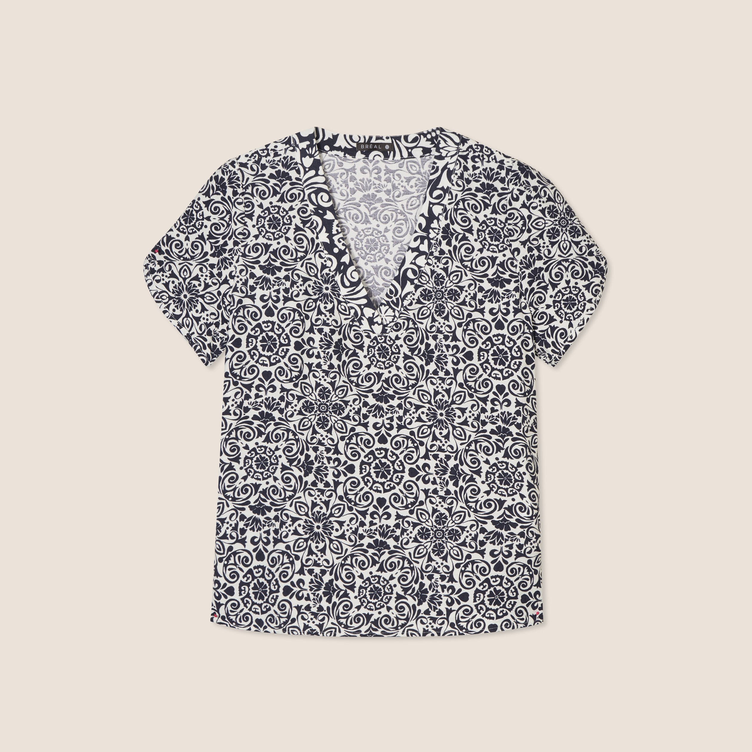 blouse manches courtes bleu marine femme Blouse manches courtes bleu marine femme