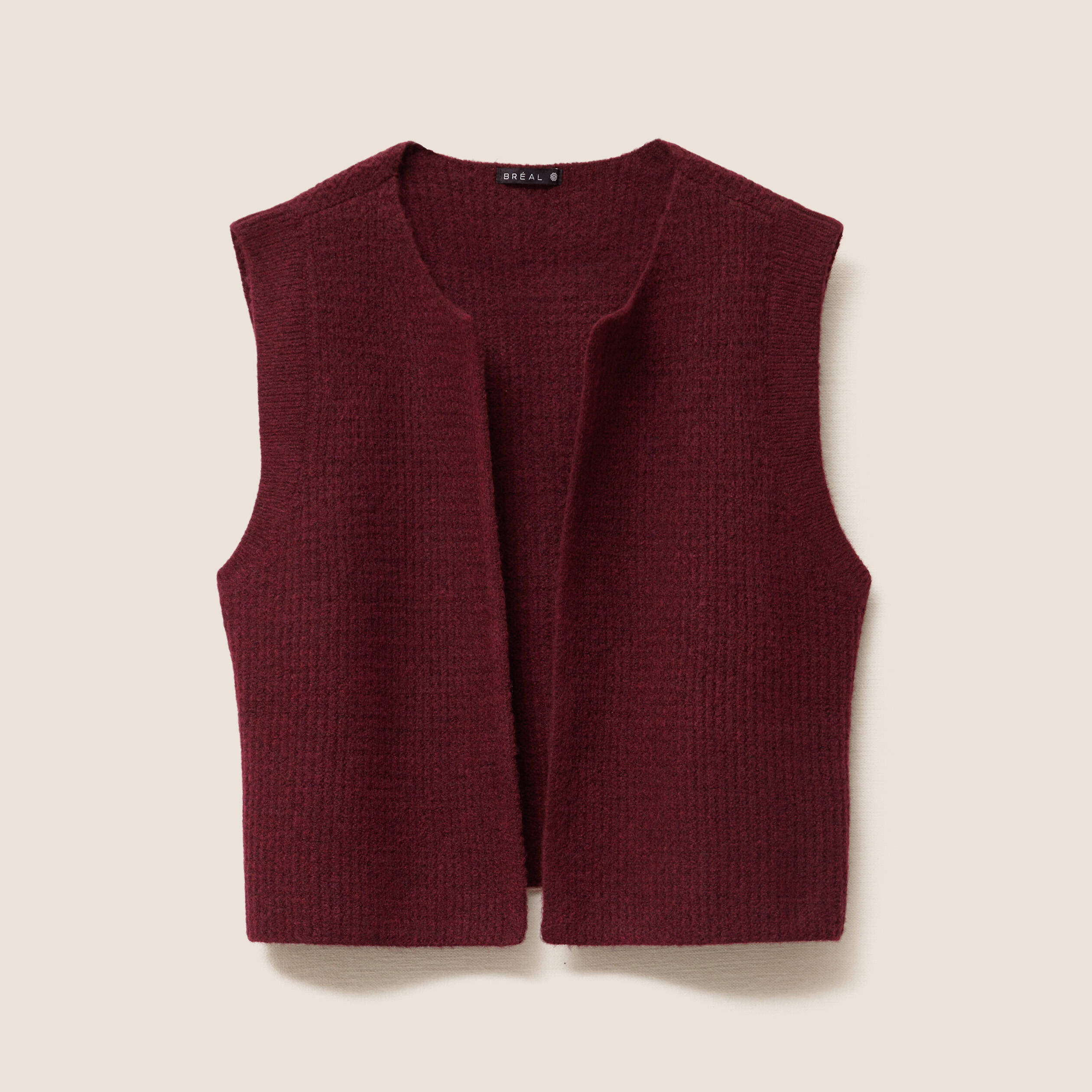 Gilet sans manches bordeaux femme Vibs